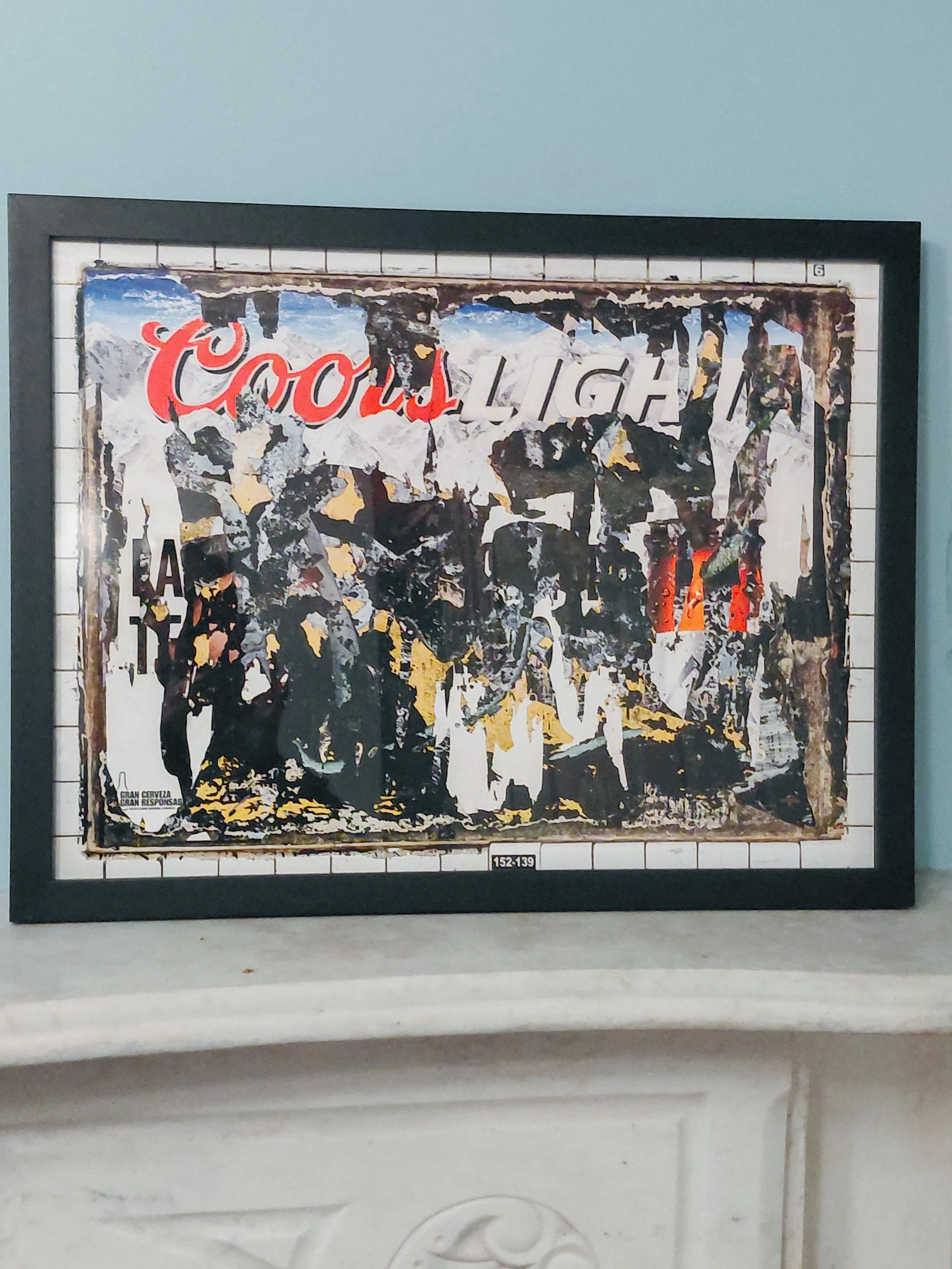 wall cut, Coors Light, 135th St., IND Eighth Ave. Line, New York, NY - 22.75” x 17.5”