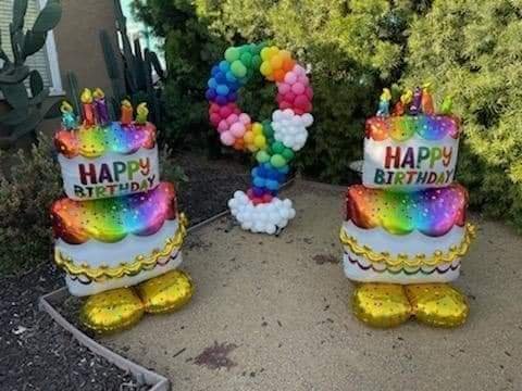 Balloon Package with Number Frame Balloon Creation for Birthdays