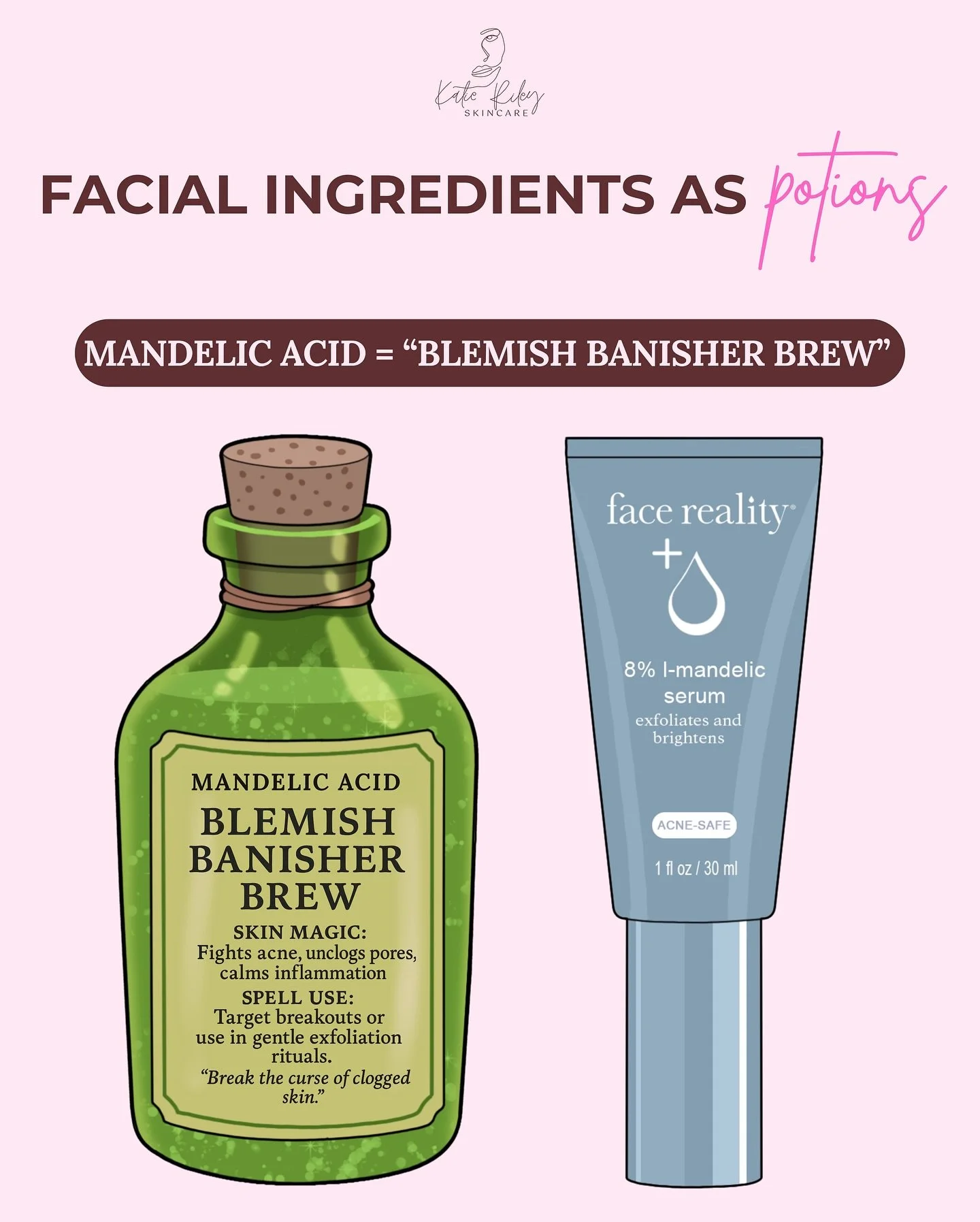 Skincare, but make it 𝒘𝒊𝒕𝒄𝒉𝒚 🔮

From the Resurfacing Hex of Retinol to the Sun Shield Serum of SPF, these magical ingredients cast powerful spells to keep your skin glowing! 🌙✨

Which potion is your must-have in your daily ritual?👇

#katieri