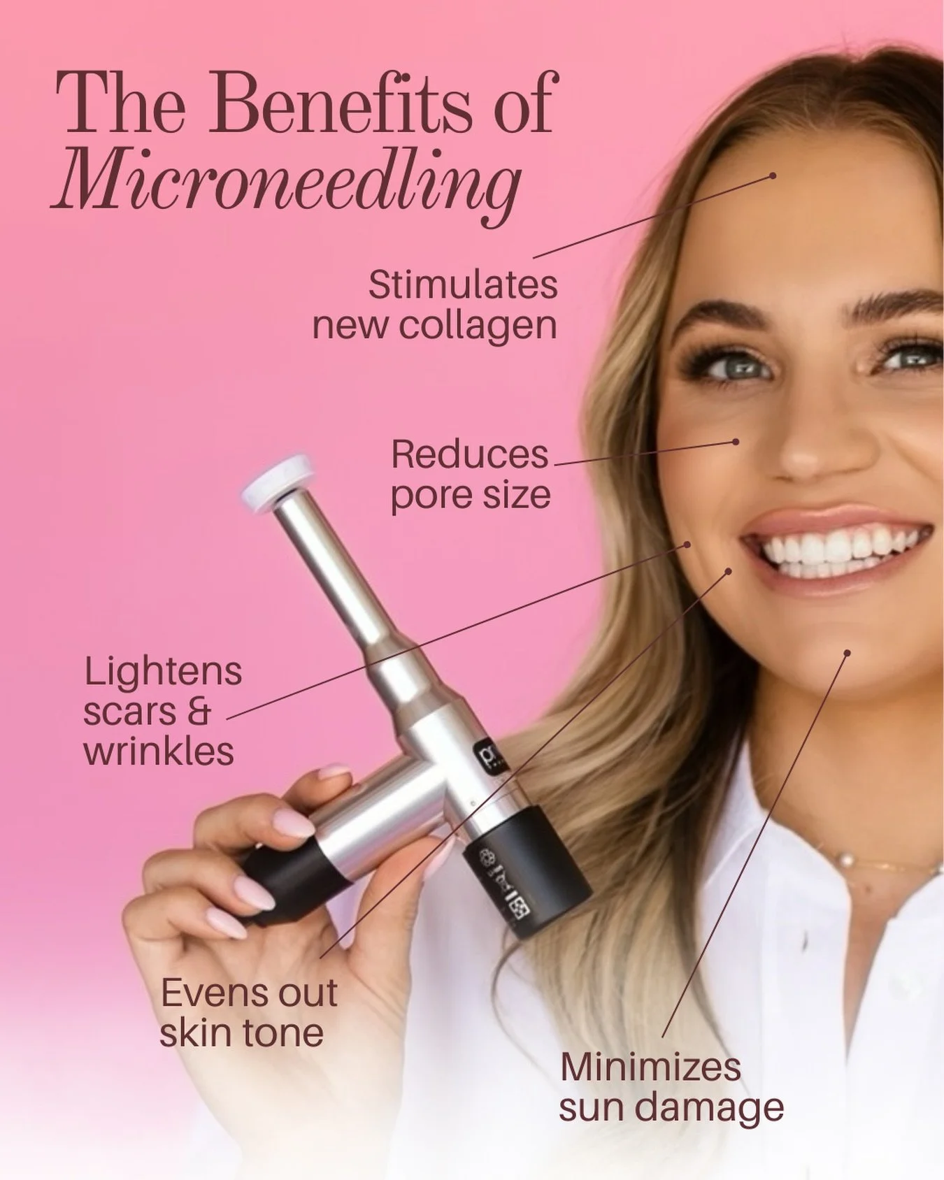 The glamorous benefits of microneedling! 🩷

Book today &amp; you&rsquo;ll begin to see smoother, clearer, and more radiant skin as collagen continues to rebuild over time.

Link in bio! ✨

#skincare #microneedle #katierileyskincare #arizonabeauty #s