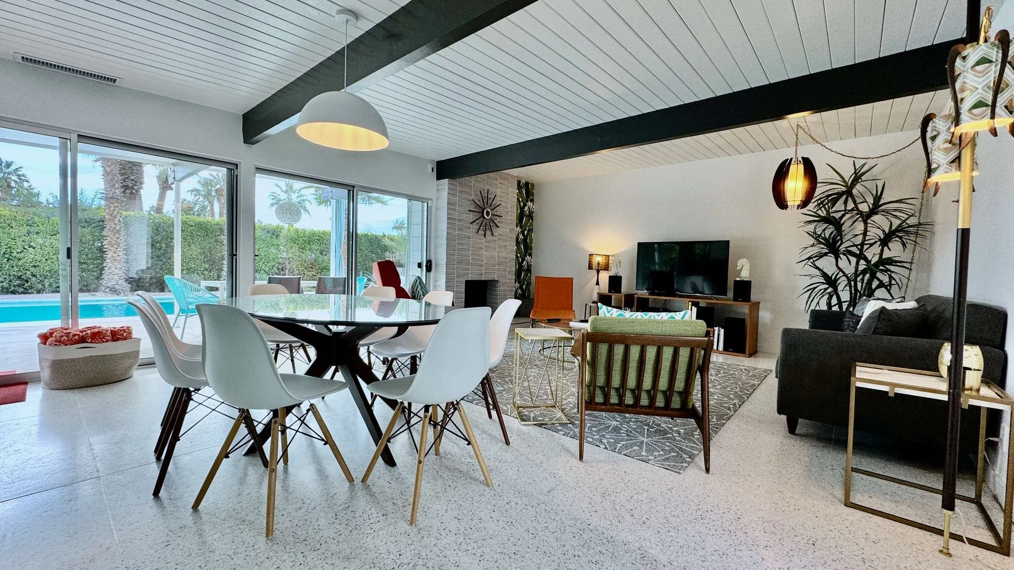 Dining and living rooms