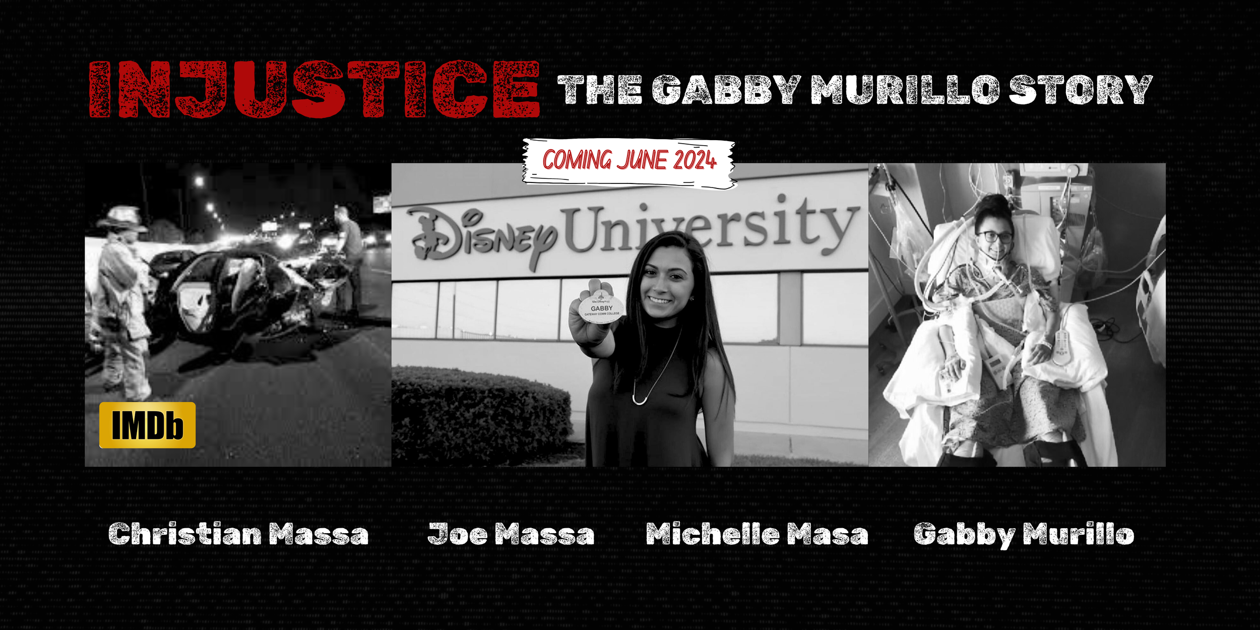 Coming Soon! "INJUSTICE The Gabby Murillo Story" — Custom Budget Marketing