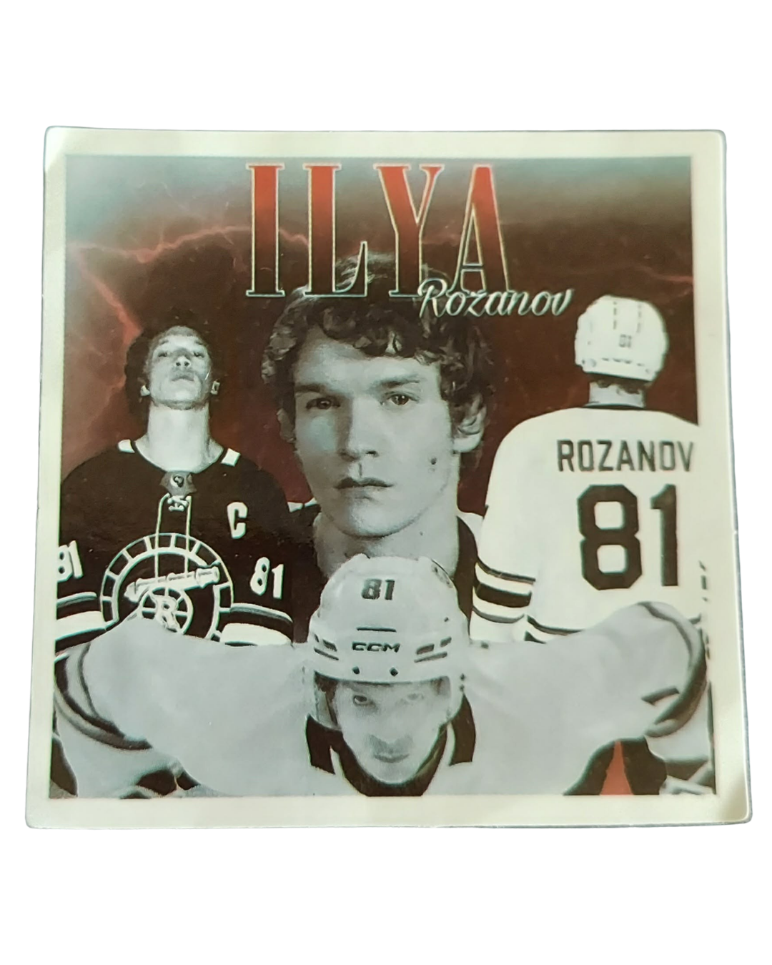 Ilya Rozanov Square (heated rivalry) Sticker (no additional shipping fees added)