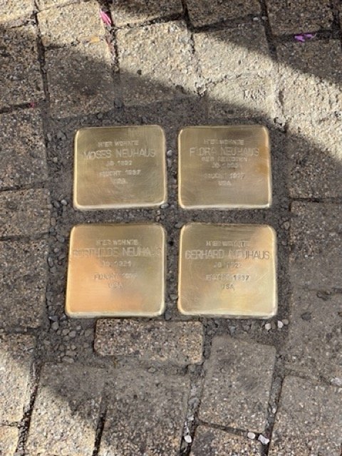 Stolpersteine installed