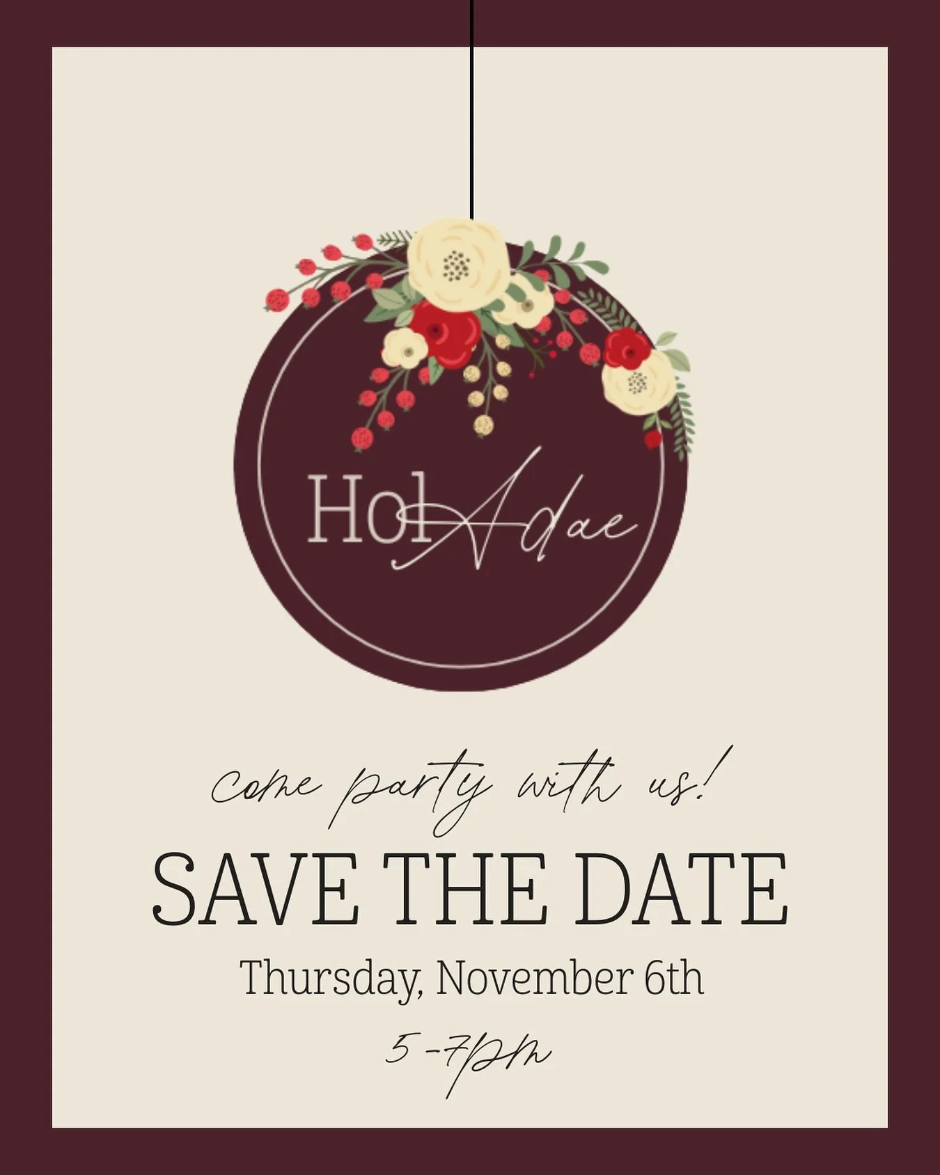 Save the date&mdash; our annual HolAdae open house is back! 🥂🍾 We look forward every year to kicking off the holiday season with our lovely clients. More details to come, but make sure to add this to your calendars as we are just over one month out