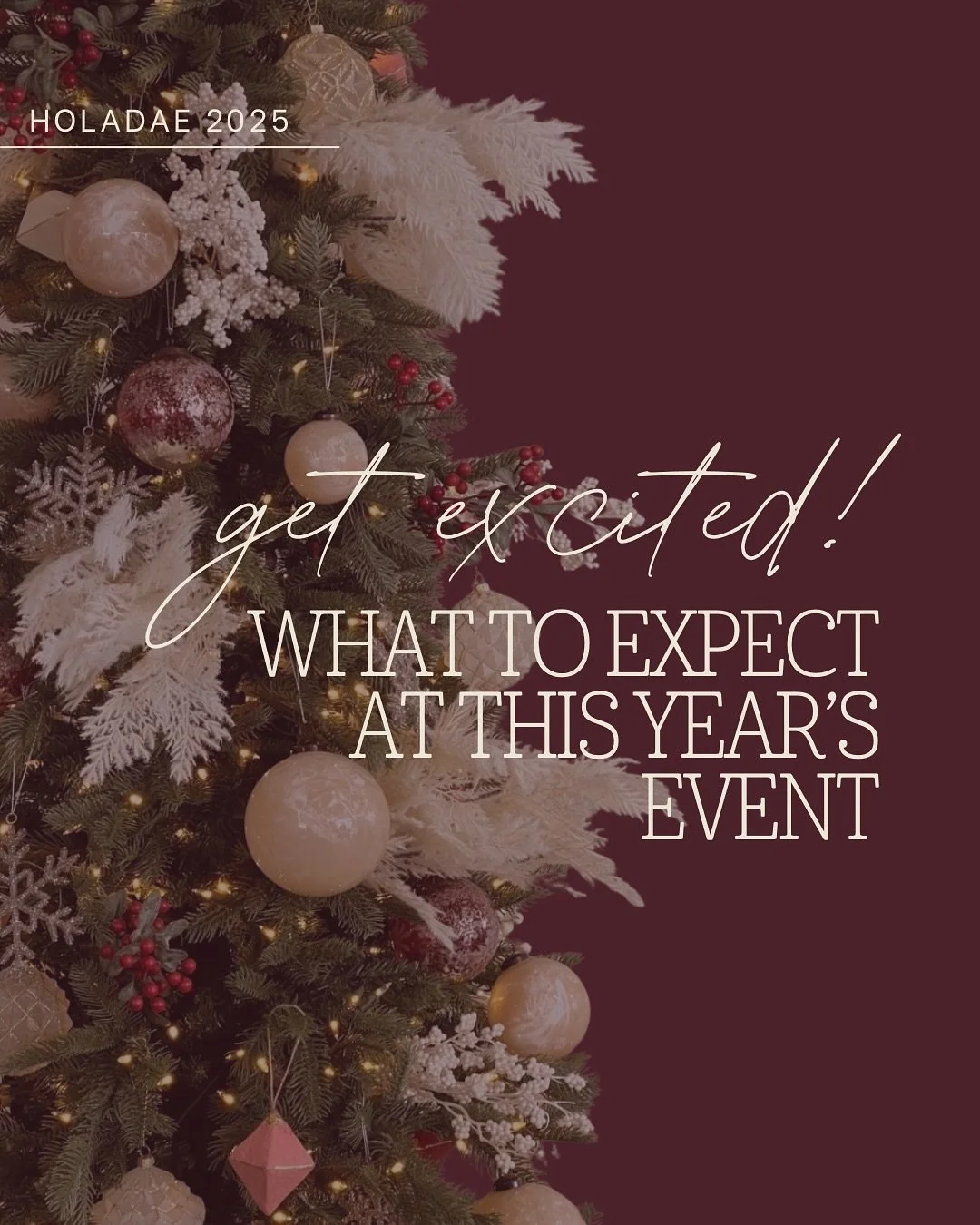 We are SO excited to be 8 days out from our annual HolADAE Open House 🎄✨ We have so many fun things in store + cannot wait to kick off the holiday season with you &mdash; our lovely clients! 🖤