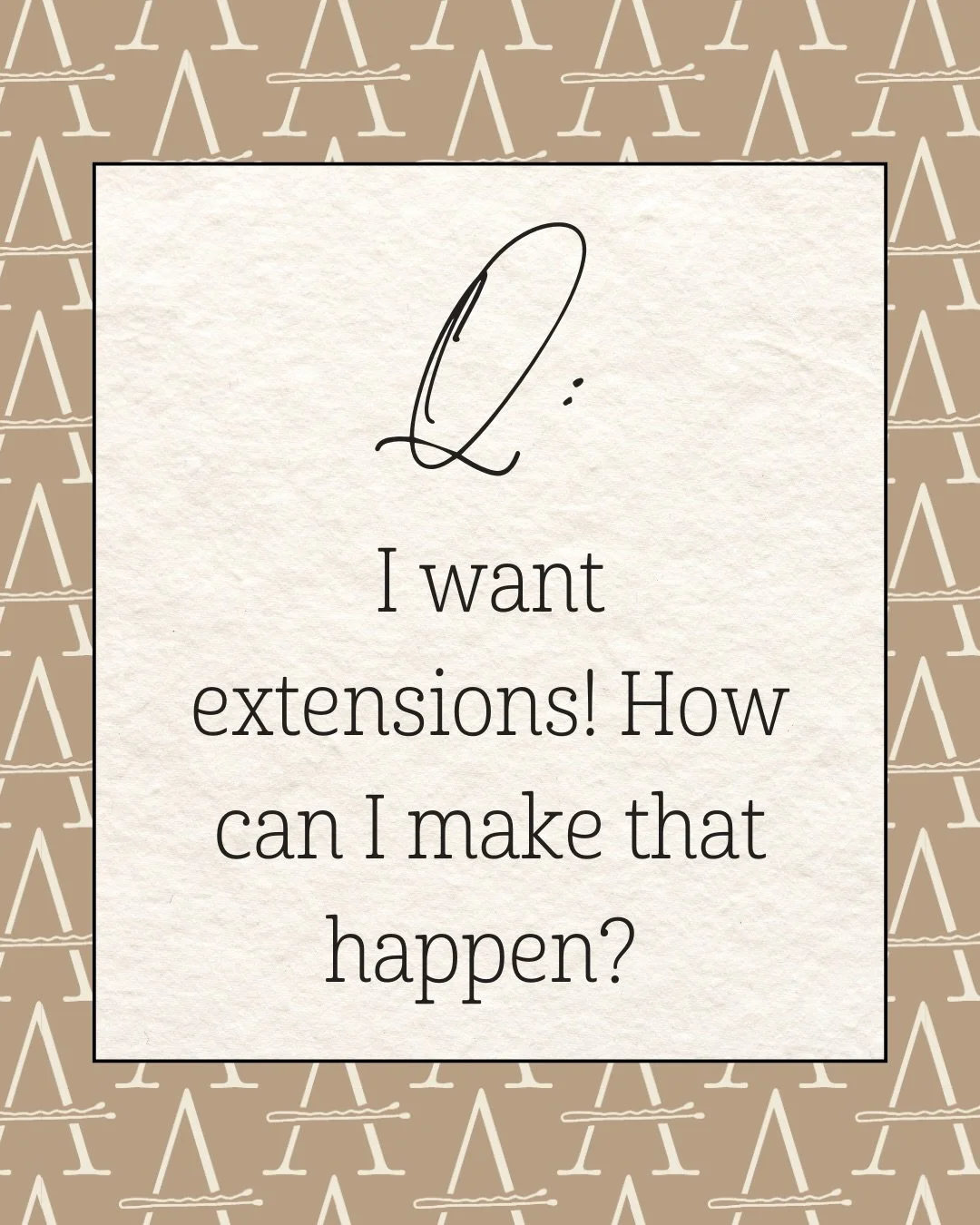 Today we&rsquo;re tackling one of our most asked questions &mdash; I want my dream hair&hellip;. How do I get it?! 🖤✨