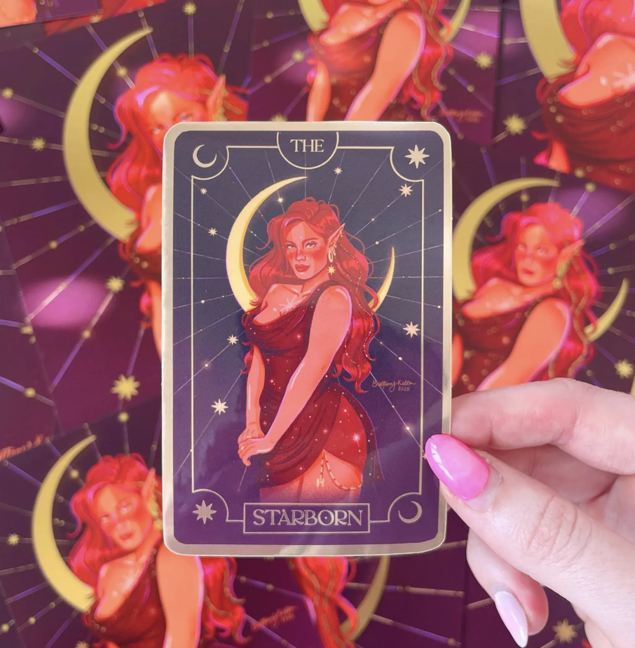 Bryce The Starborn Tarot Card Sticker