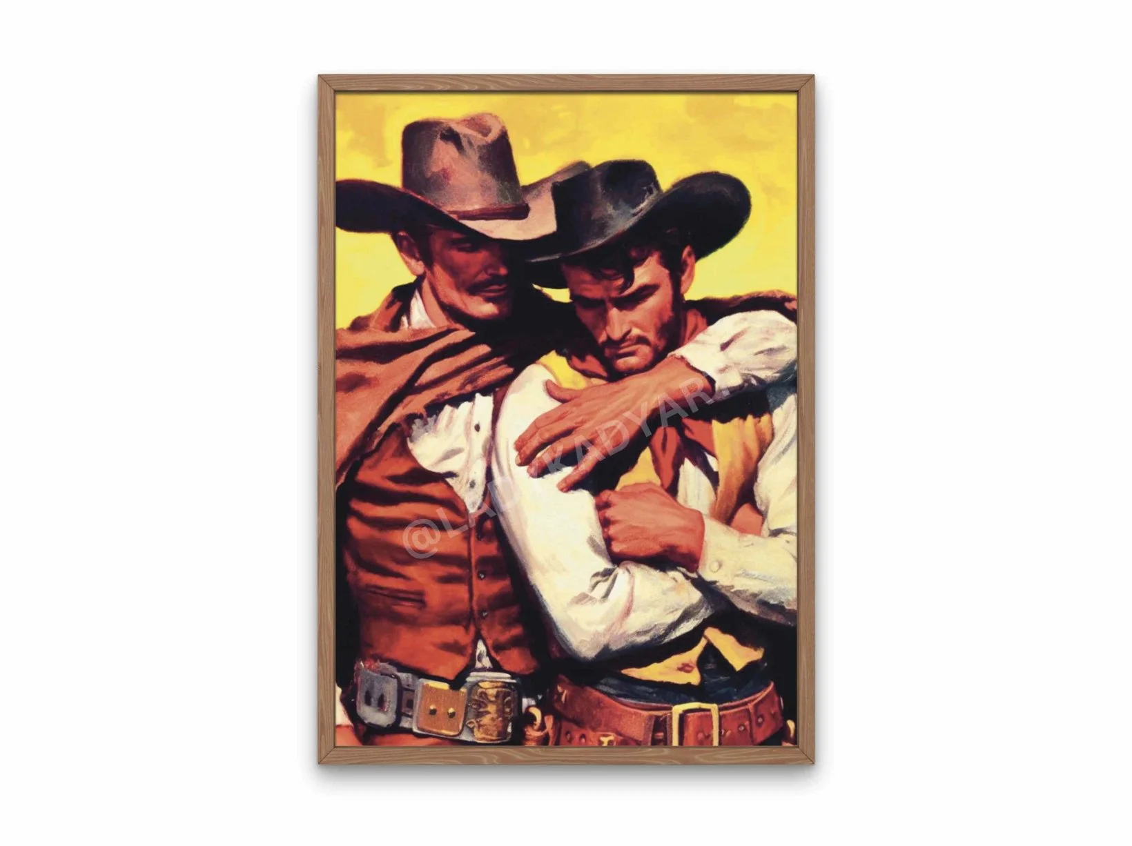 Gay Cowboy Art Print