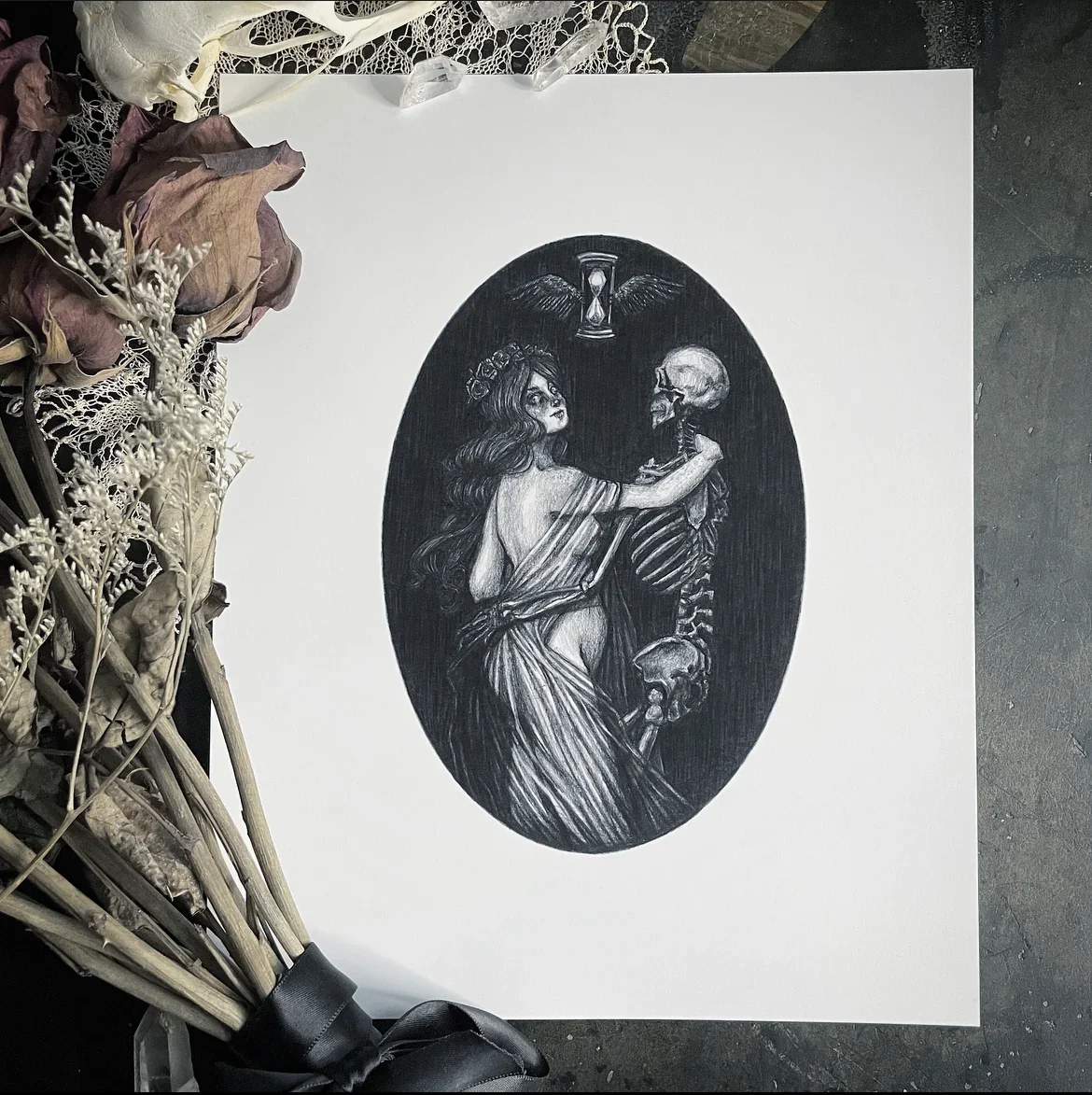 Death And The Maiden Art Print