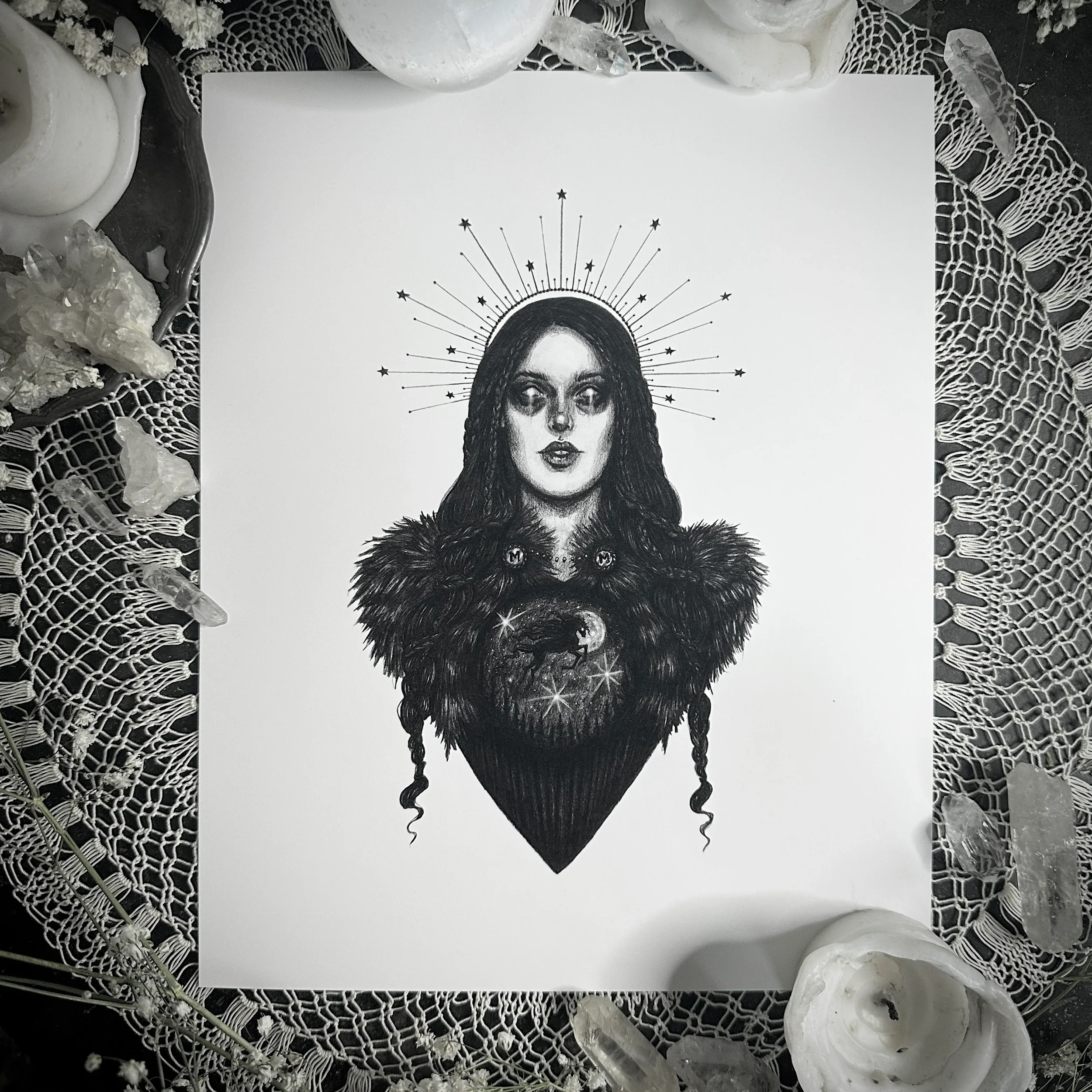 Nótt Art Print