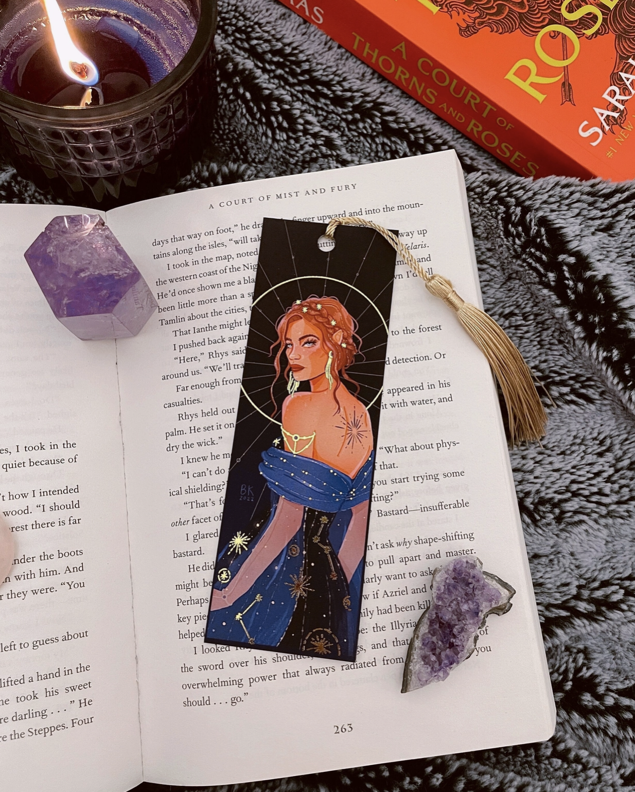 Nesta Gold Foil Bookmark