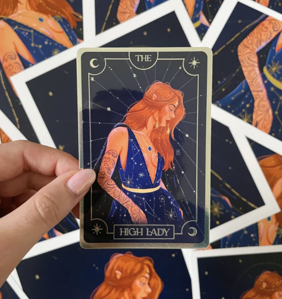 Feyre The High Lady Tarot Card Sticker