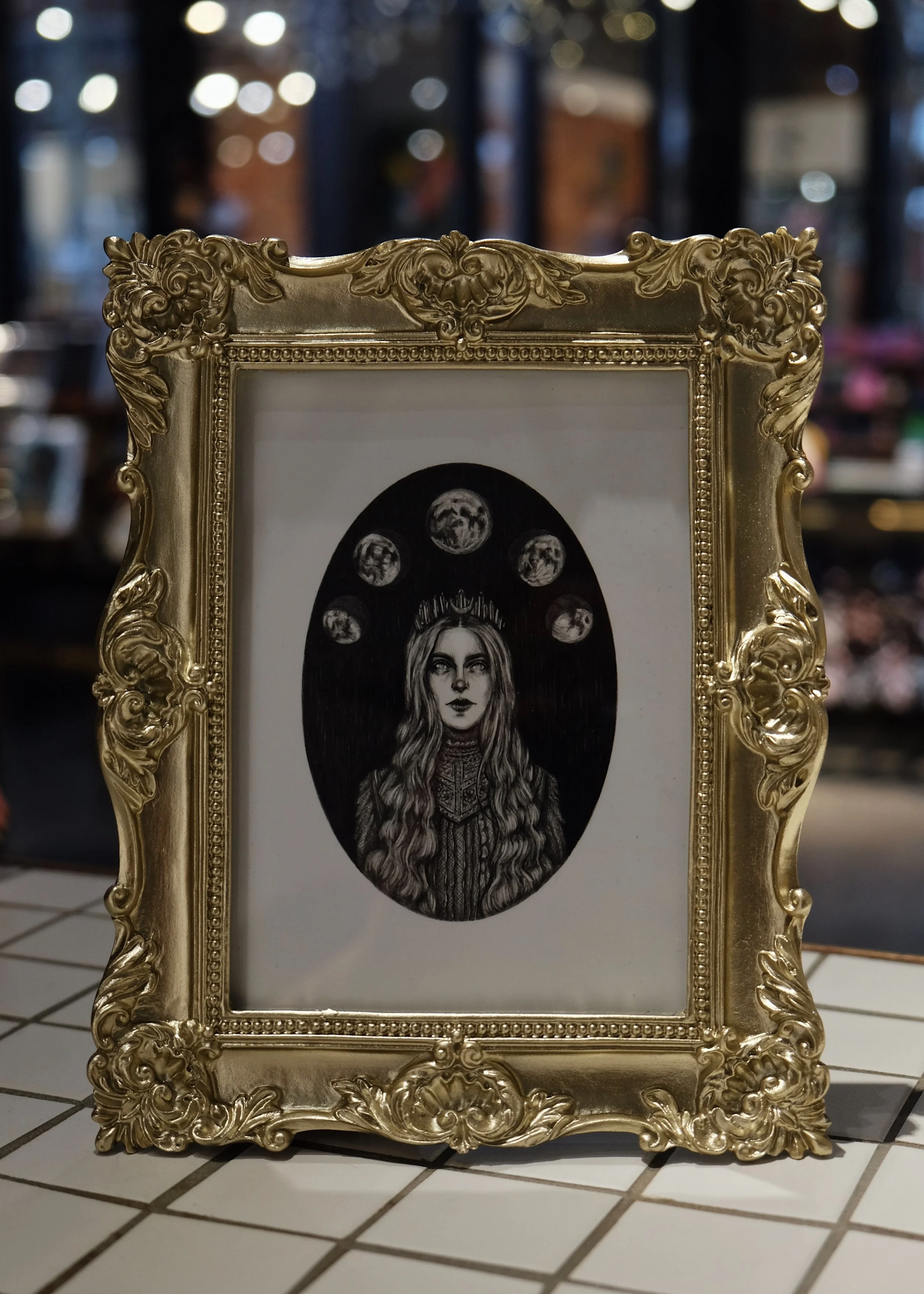 Selene Framed Art Print