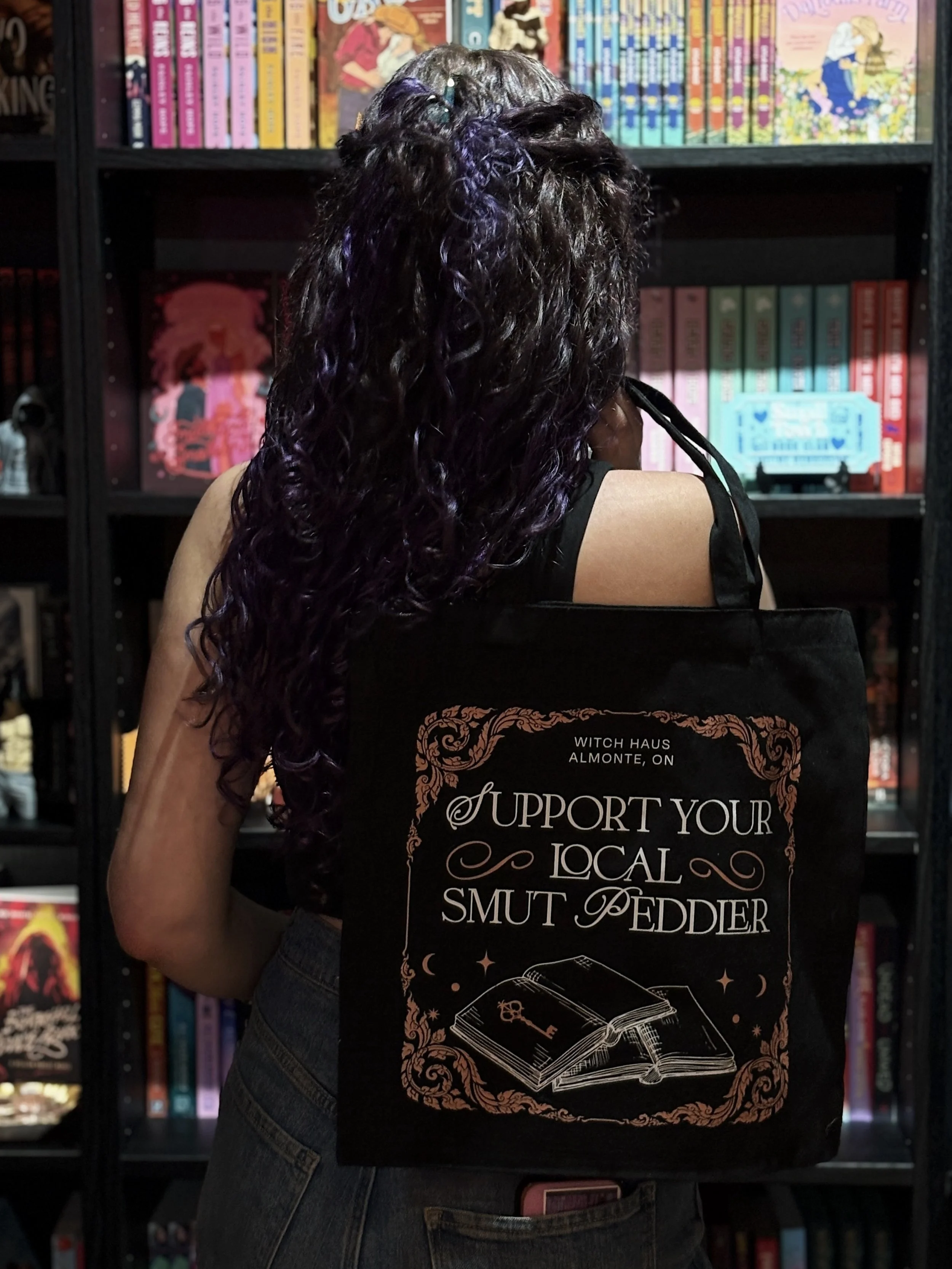 Support Your Local Smut Peddler Tote Bag