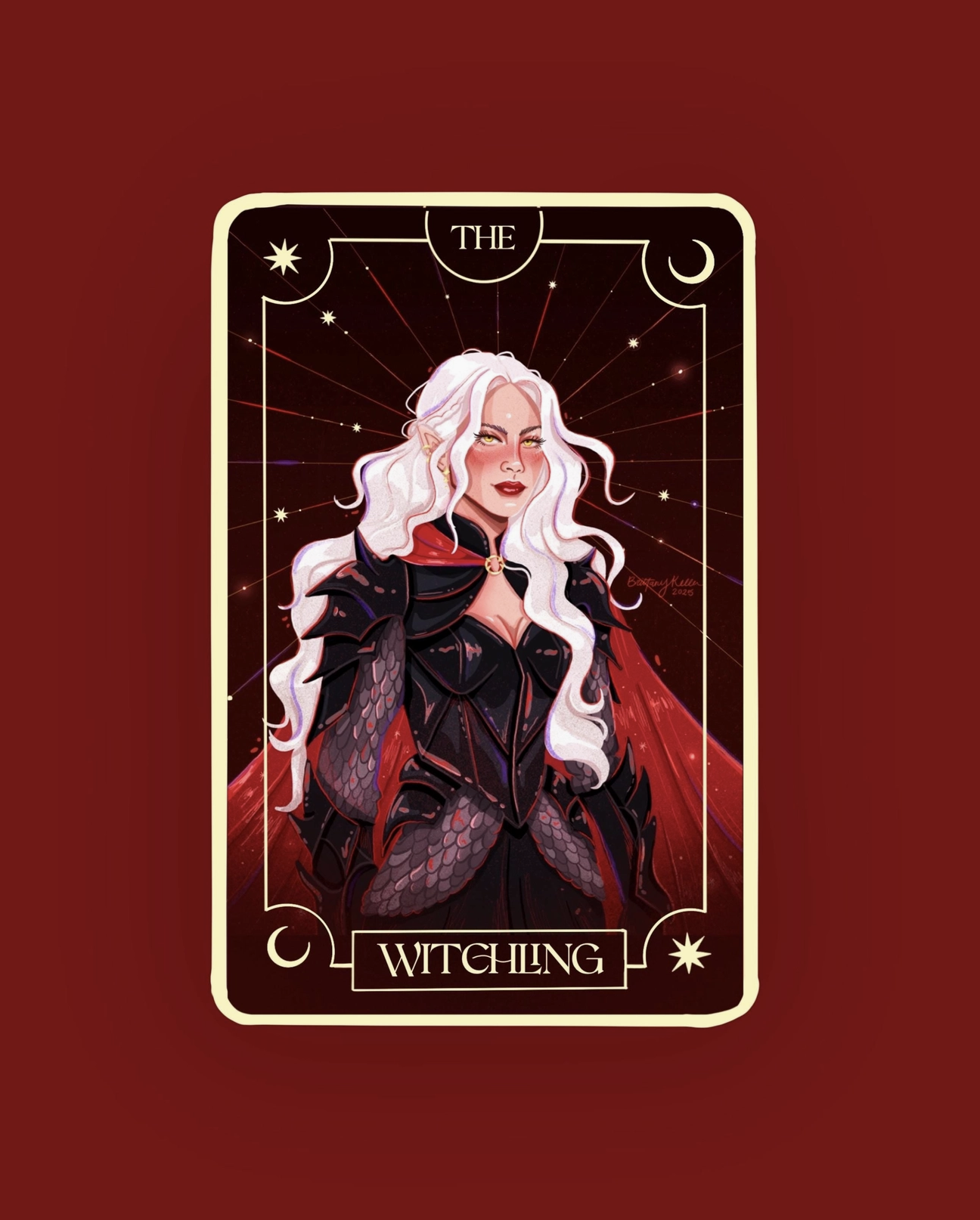 Manon The Witchling Tarot Card Sticker