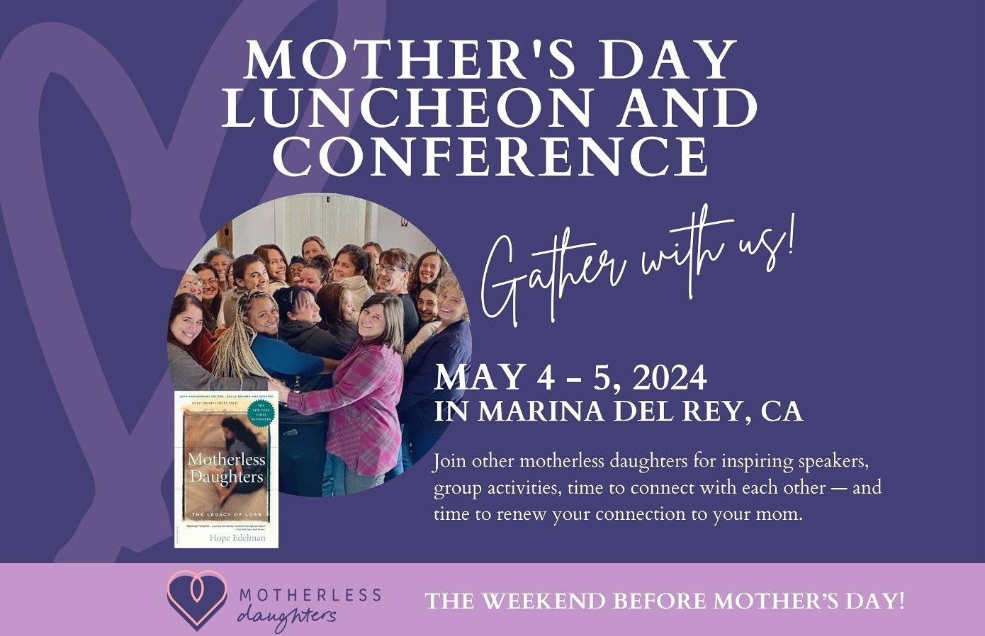 On May 4, join @owenelliot1967 for a pre-Mother&rsquo;s Day luncheon and gathering in Marina Del Rey, CA. The event will celebrate 30 years of the powerful book MOTHERLESS DAUGHTERS by @hope_edelman, and Owen will discuss her forthcoming memoir title