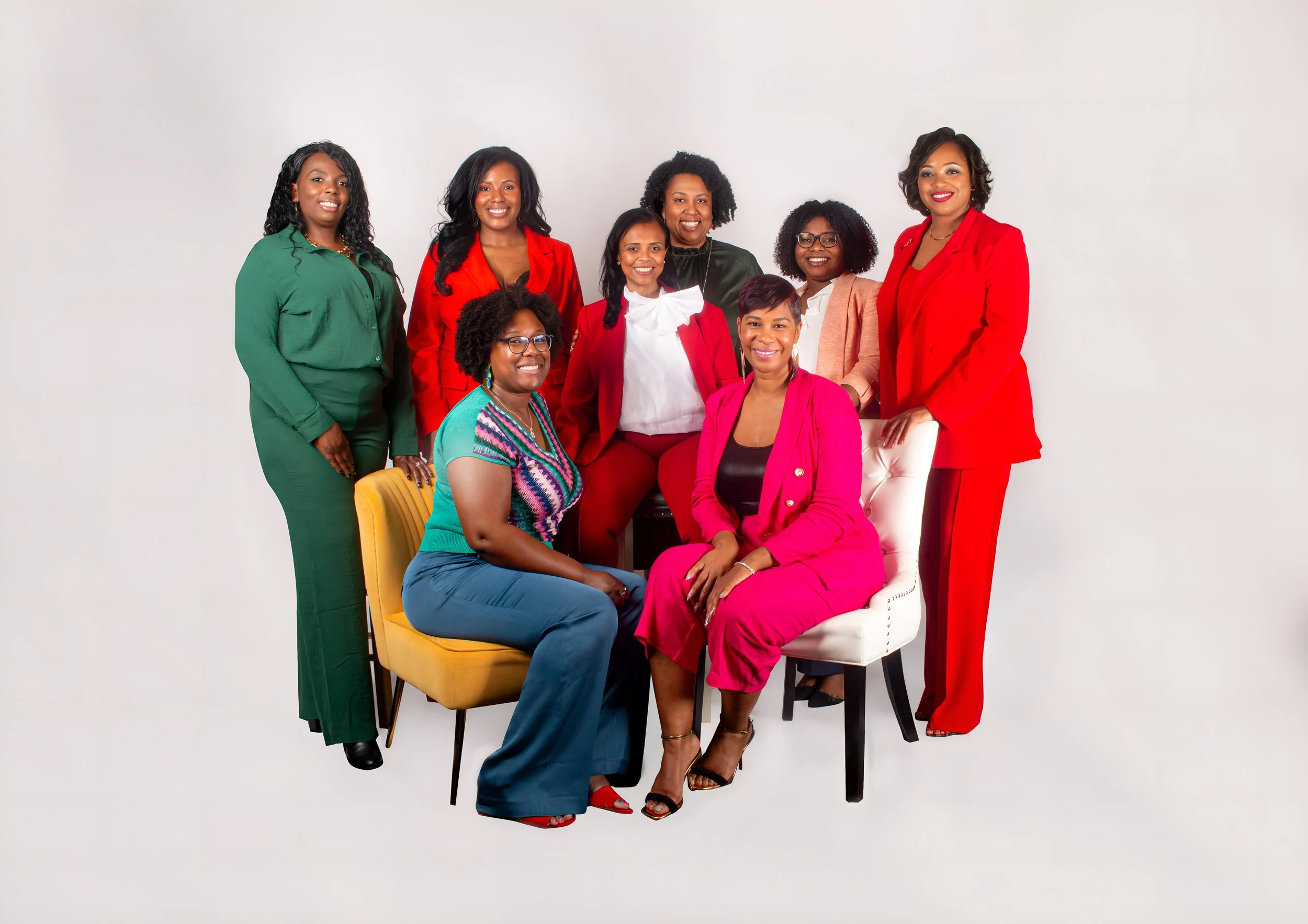 Fun headshot party session with friends at Say Yes to Jess photography studio in Cincinnati Ohio