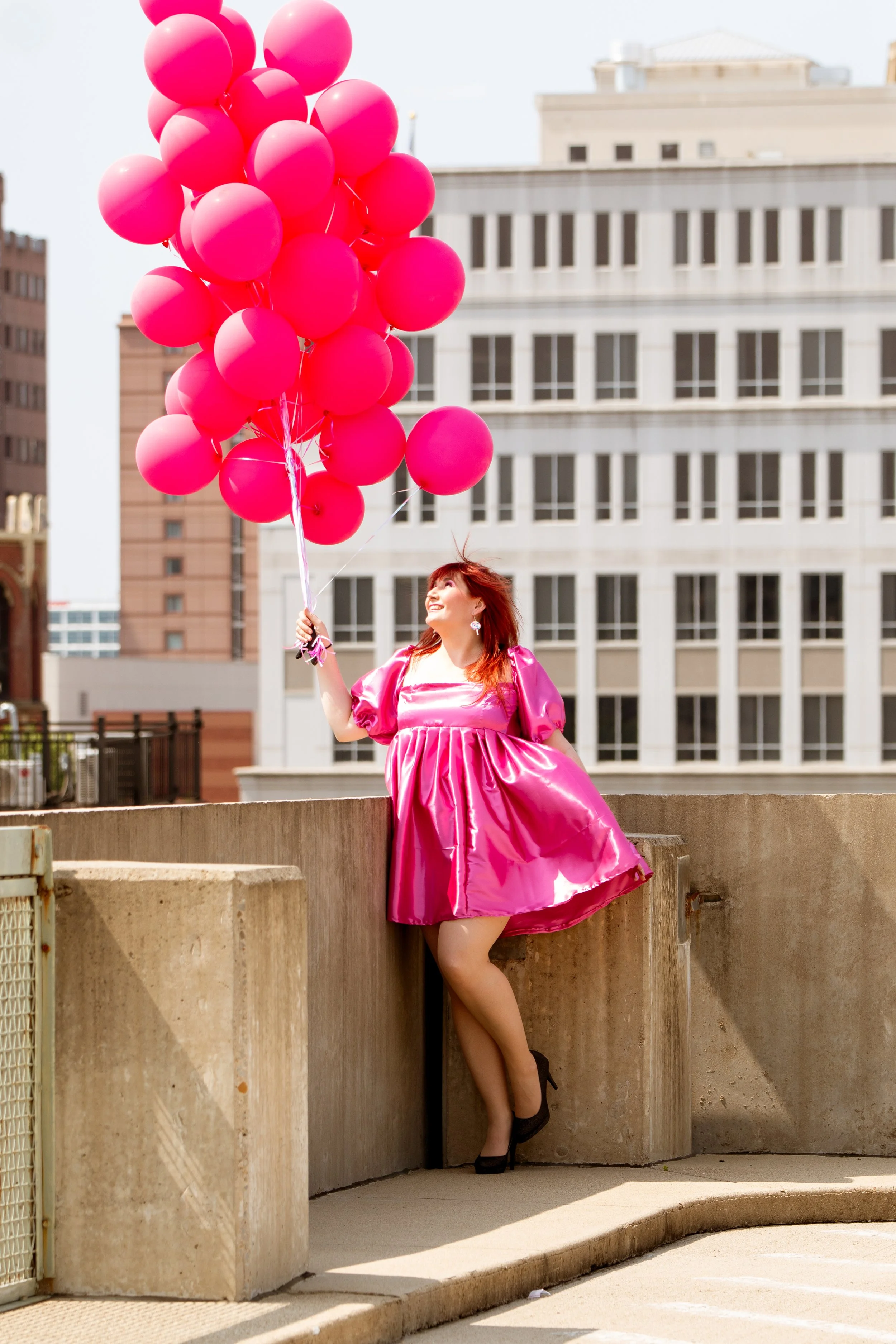 Woman embracing her confidence during a Celebrate HER empowerment session at Say Yes to Jess photography studio in Cincinnati Ohi