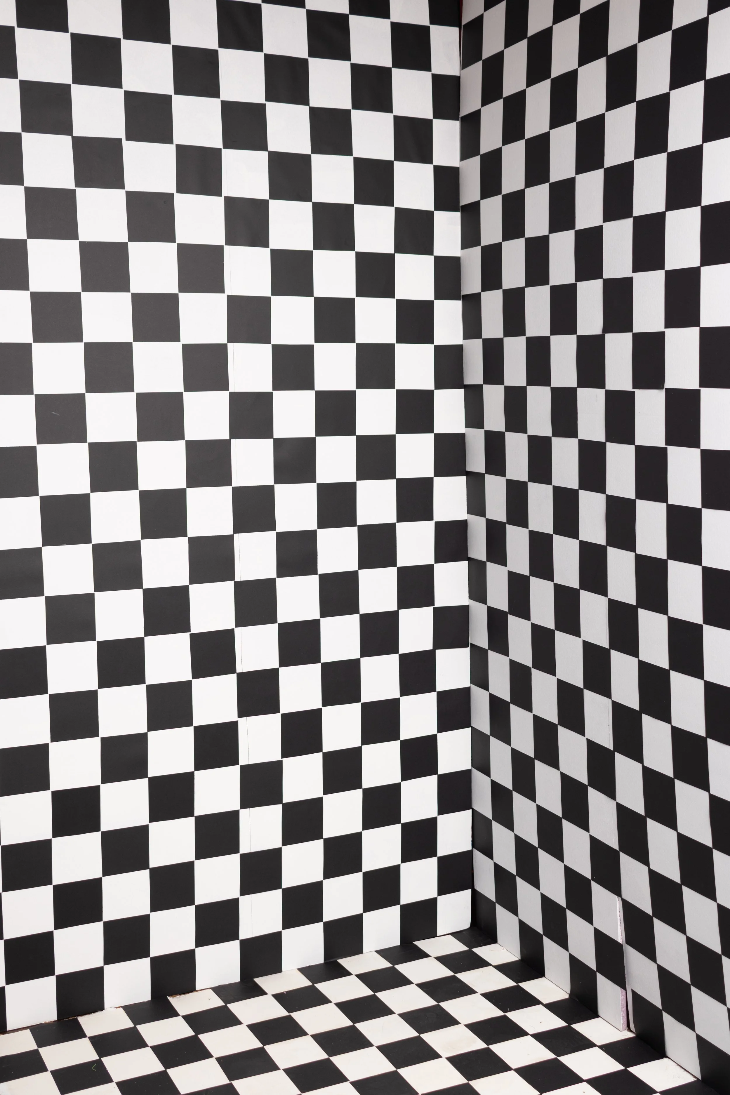 Custom built black and white checkerboard photography set for edgy punk rock Mother's Day mommy and me mini sessions at Say Yes to Jess studio in Cincinnati