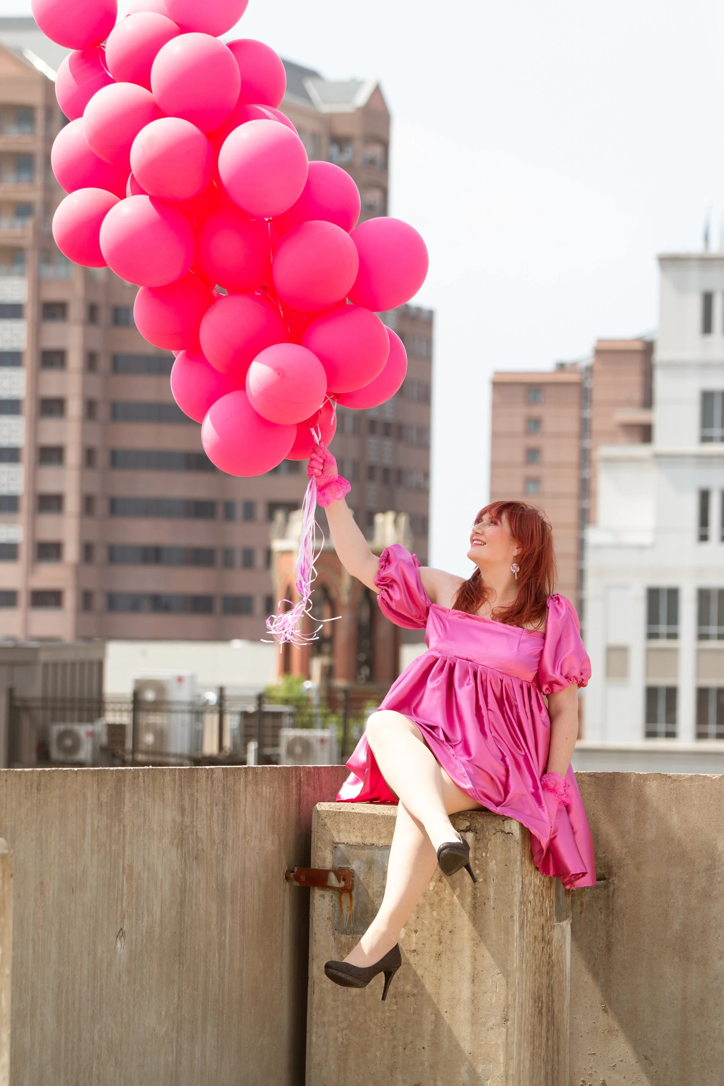 Creative empowerment portrait showcasing confidence and personality during a Celebrate HER session at Say Yes to Jess Cincinnati