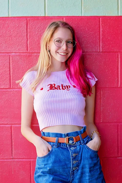 Senior portrait with unique styling and creative direction by Cincinnati senior photographer Say Yes to Jess