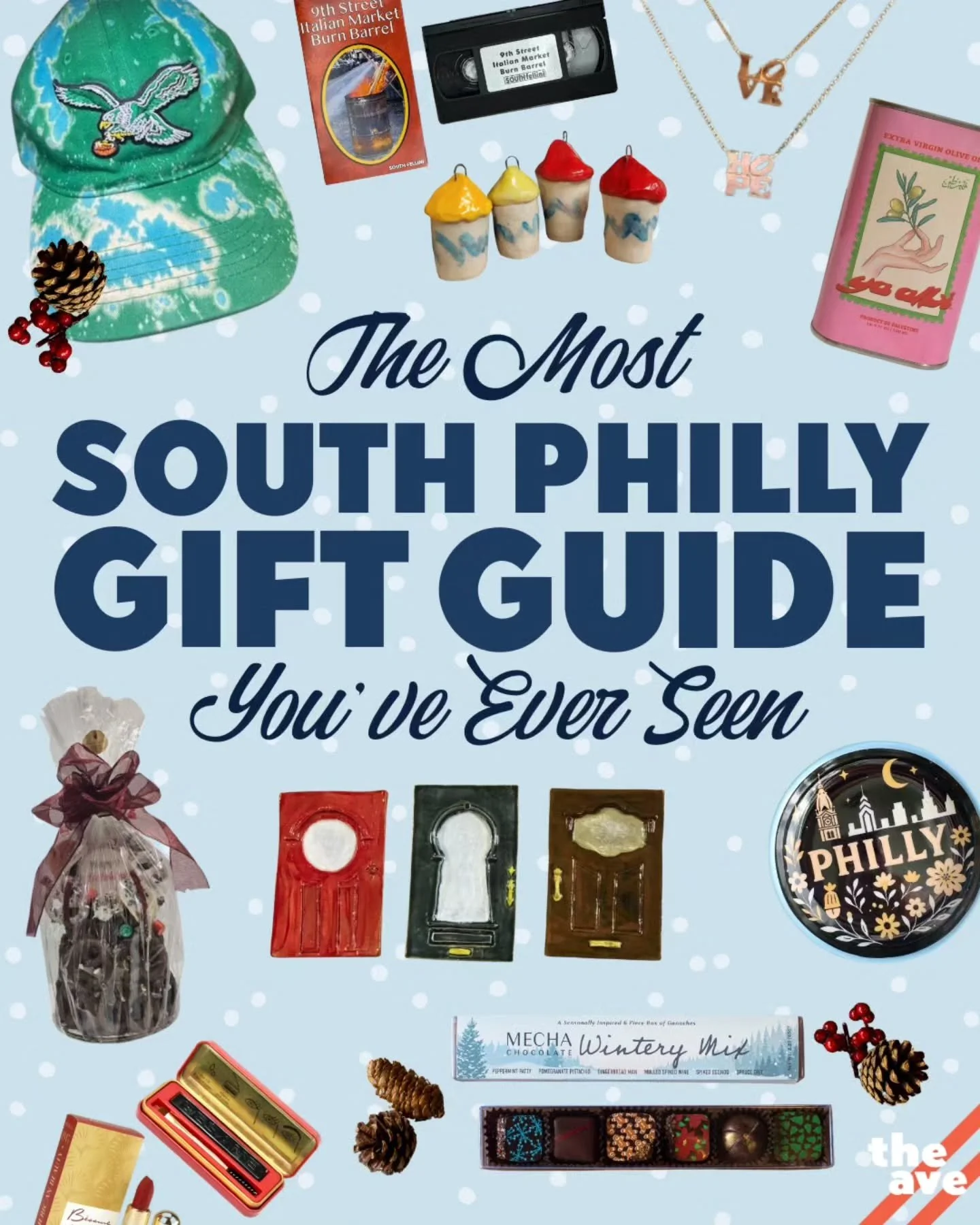The Most South Philly Gift Guide You've Ever Seen - only on East Passyunk!

Featuring:
🎁 @anovelideaphilly - Gift Card
🌟 @augustmoon.co&nbsp;- The Signature Luxe Coat
🎁 @cantinaphilly - Gift Card
🌟 @carolynzinni - Gift Cards for Prom 2026
🎁 Char