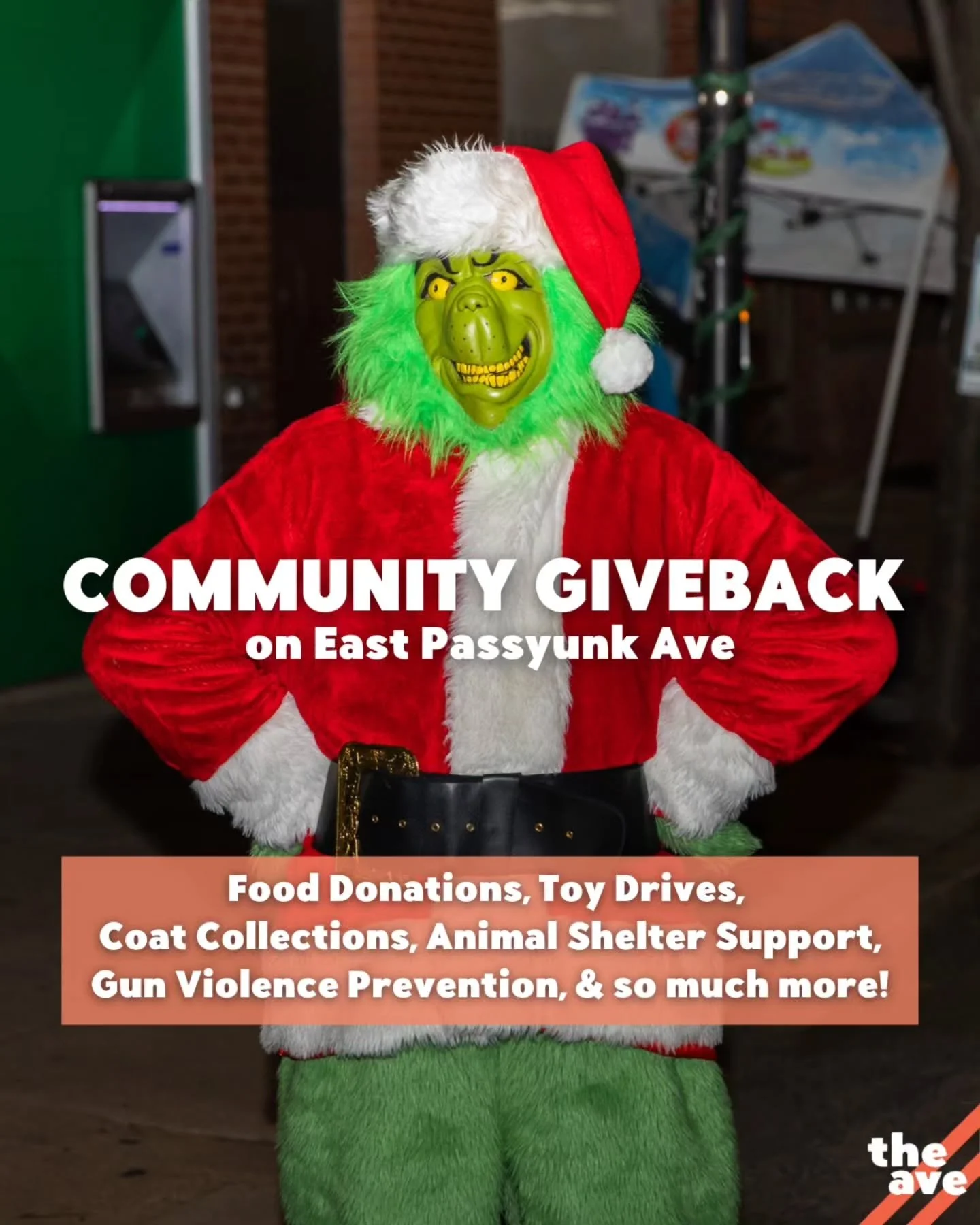 Don't be a Grinch - give back to your community while you shop &amp; stroll the Ave! 🌟 So many of our amazing businesses are helping those in need this holiday season, and you can help too - all while shopping small for the holidays! 👼🫂🎁

🌟 Here