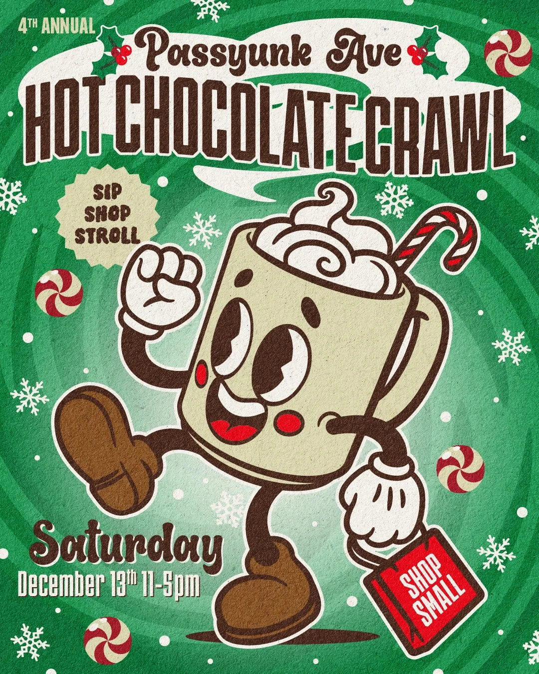 The Capri Dessecker Team & Nice Things Hand Made - Passyunk Ave Hot Chocolate Crawl