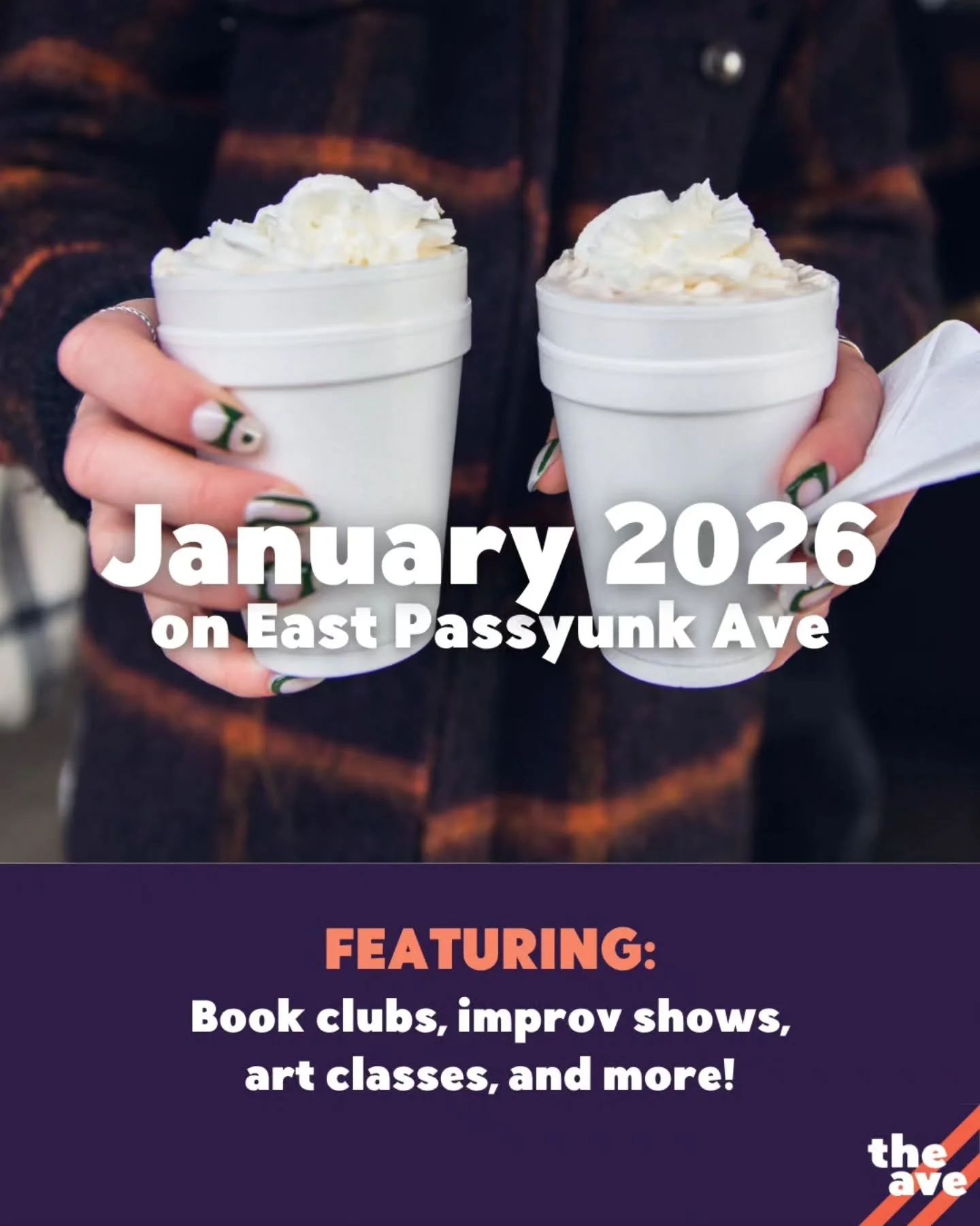 Do you want to start 2026 on the right foot? 🐎 Take a stroll down the Ave &amp; check out some of our January events! 🌟🧡🌟

1/6, 1/13, 1/20, &amp; 1/27 (Tuesdays)
🌮 Taco Tuesday
📍 @juanatamale

1/7, 1/14, 1/21, &amp; 1/28 (Wednesdays)
📝 Quizzo
