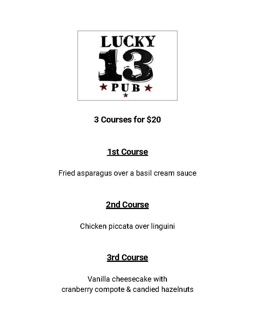 Lucky 13 Pub 2026 restaurant week.jpg