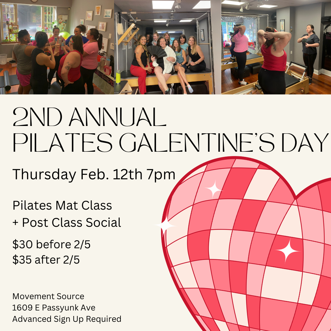 Movement Source Pilates Studio - Pilates Galentine's Event
