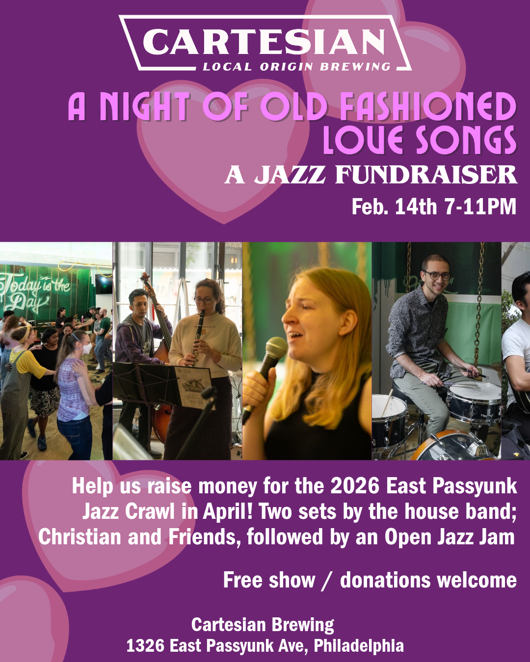 Cartesian Brewing - A Night of Old Fashioned Love Songs at Cartesian Brewing