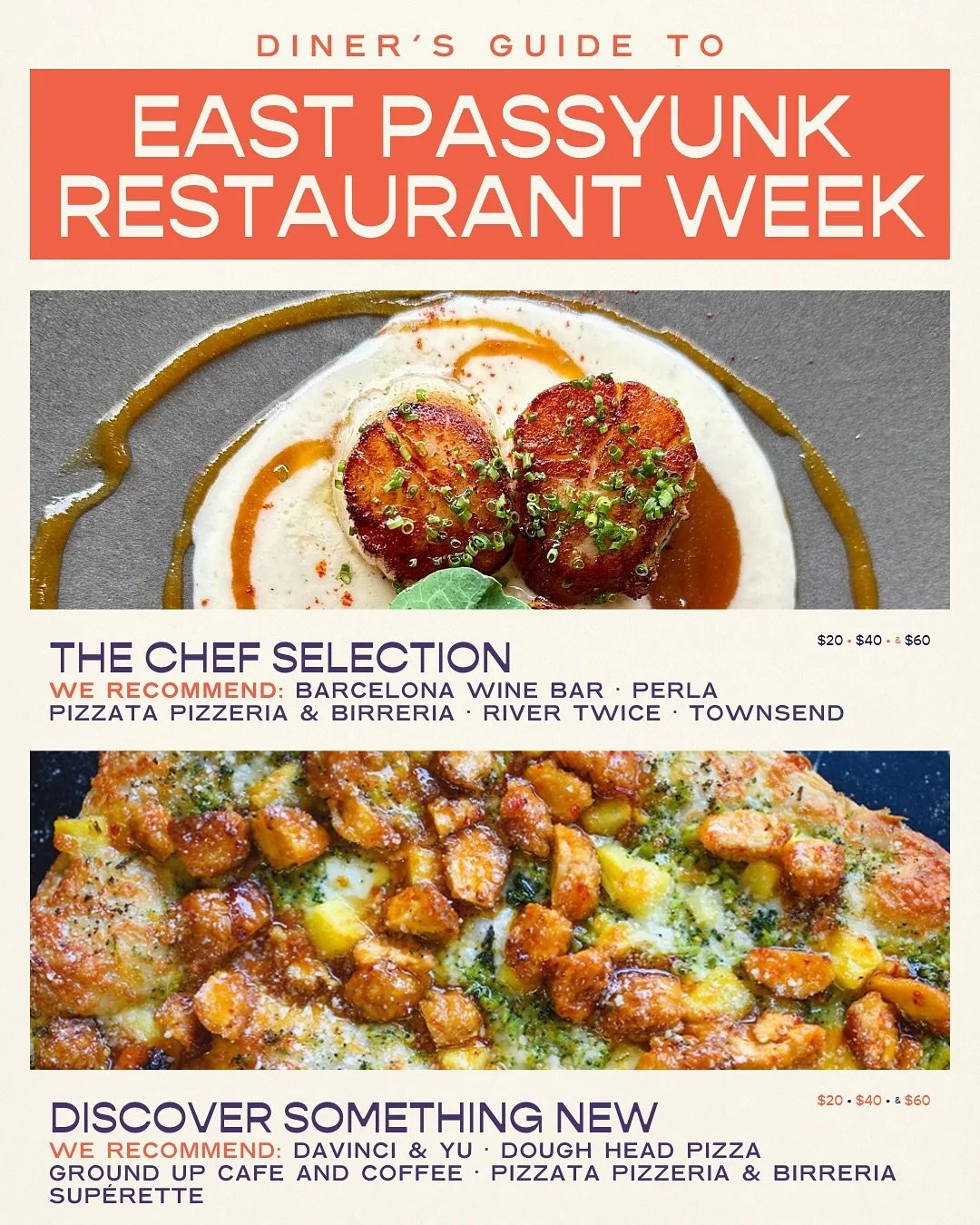 🍽️ A Diner&rsquo;s Guide to East Passyunk Restaurant Week 🍽️

Not sure where to start? 😵&zwj;💫⁉️🤤 Swipe through our Diner&rsquo;s Guide to Restaurant Week &amp; find your new favorite eats &amp; drinks! 👉👉👉

✨THE CHEF SELECTION ✨
@barcelonawi