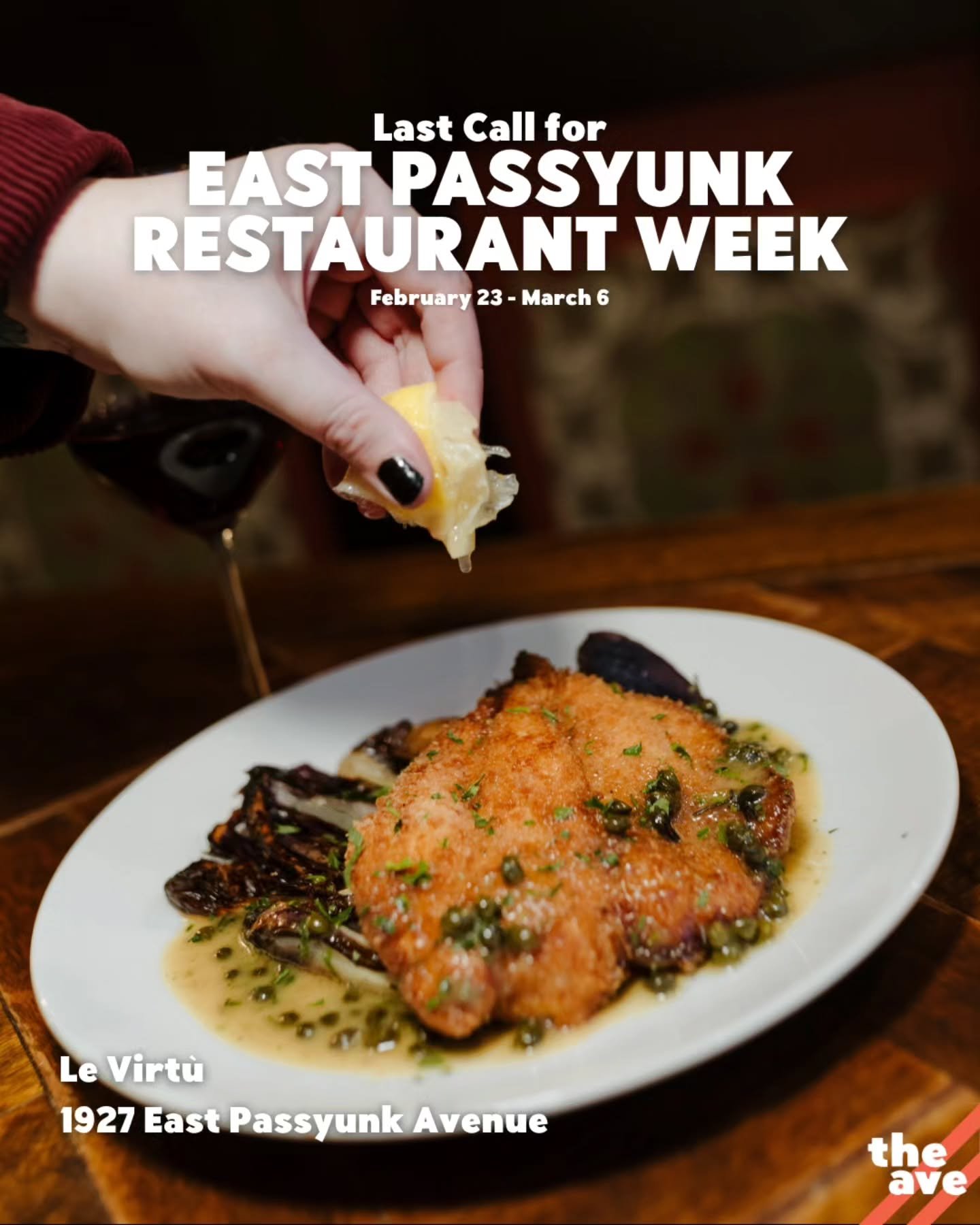 It's your last chance to indulge with us for East Passyunk Restaurant Week! 😋 We're still cooking up specials &amp; deals through March 6 - don't miss out on your chance to treat yourself without breaking the bank! 🍽️💸🧡

Participating businesses: