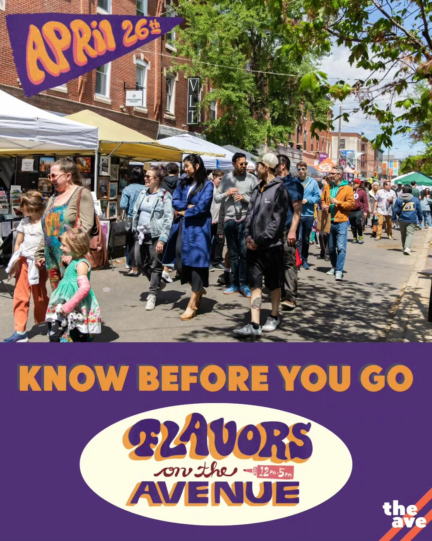 KNOW BEFORE YOU GO: Flavors on the Avenue returns THIS SUNDAY 4/26! ❤️&zwj;🔥🌭🎵

🗺️ EVENT MAP: Live Music, Kids Zone, Merch, Bathrooms, Seating, EMS, and a special yarnbomb from @philadelphiadrunkenknitwits! Don't miss 150+ vendors all along the s