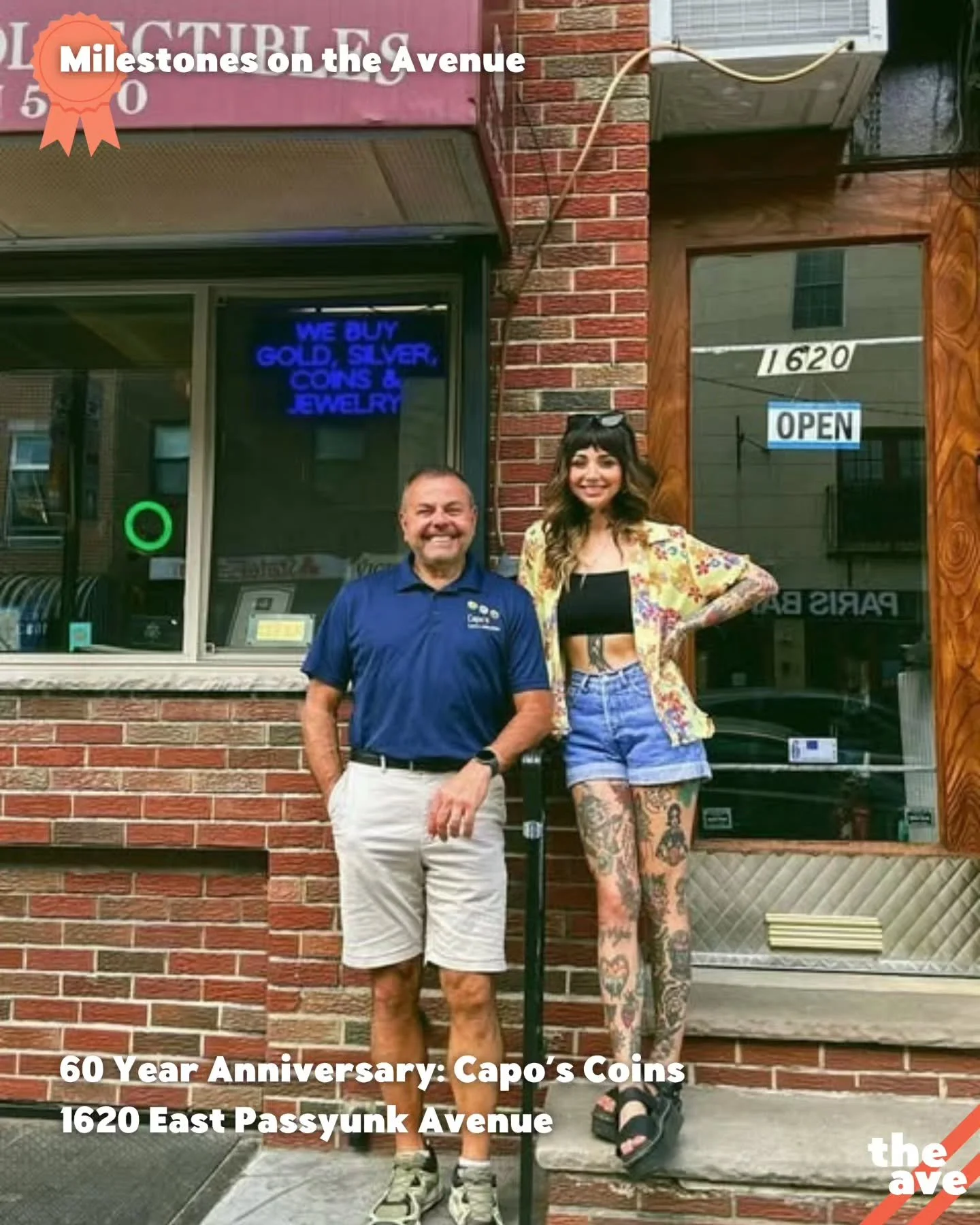 We're so proud of the hardworking businesses of East Passyunk! 🎂🥂 It's time to celebrate some important milestones for these neighborhood favorites, old and new. 👇👇👇

📍 @capos_coins (60 years ‼️🙌🥳 in April) - 1620 East Passyunk Avenue
📍 @ser