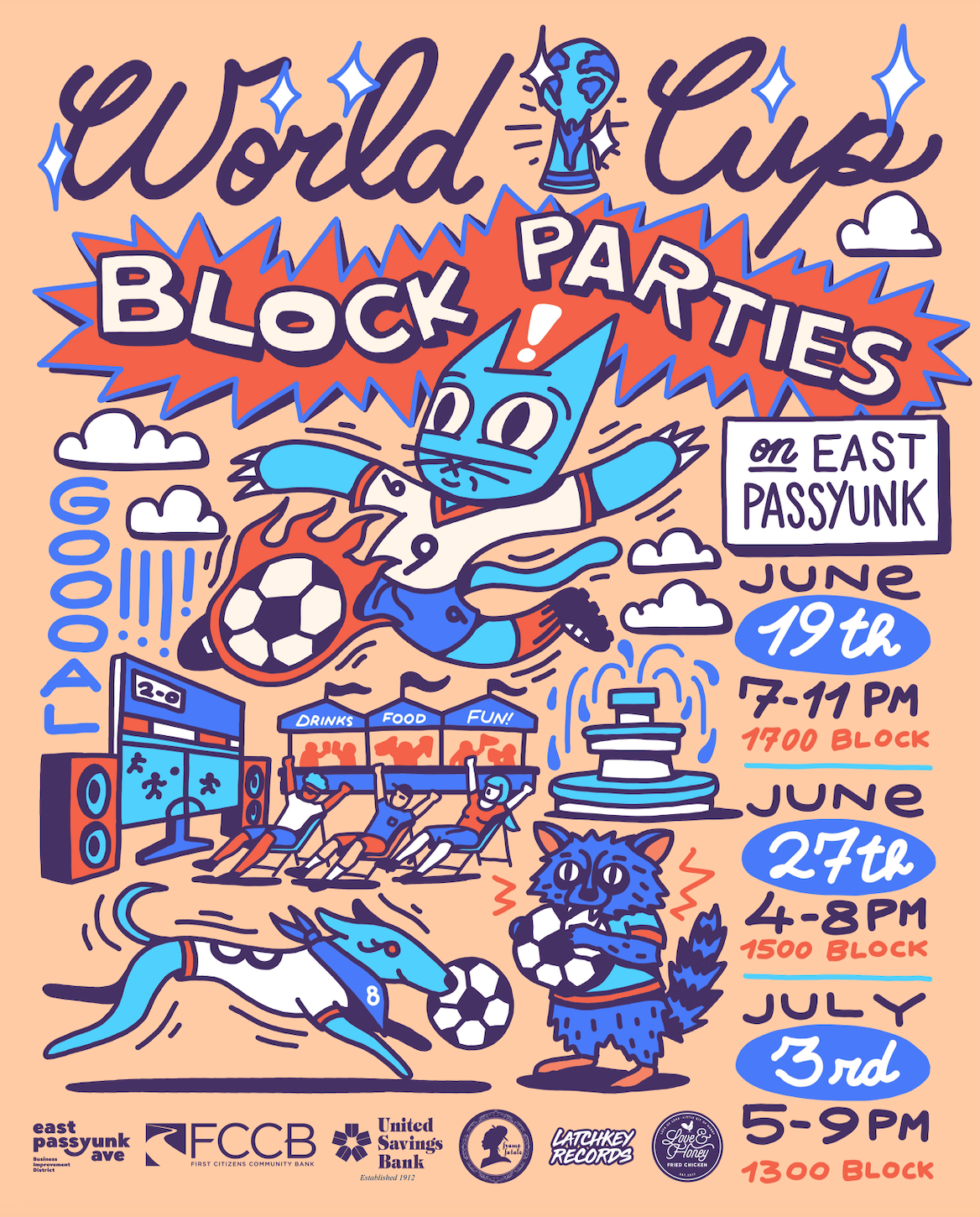 World Cup Block Party - 1500 block