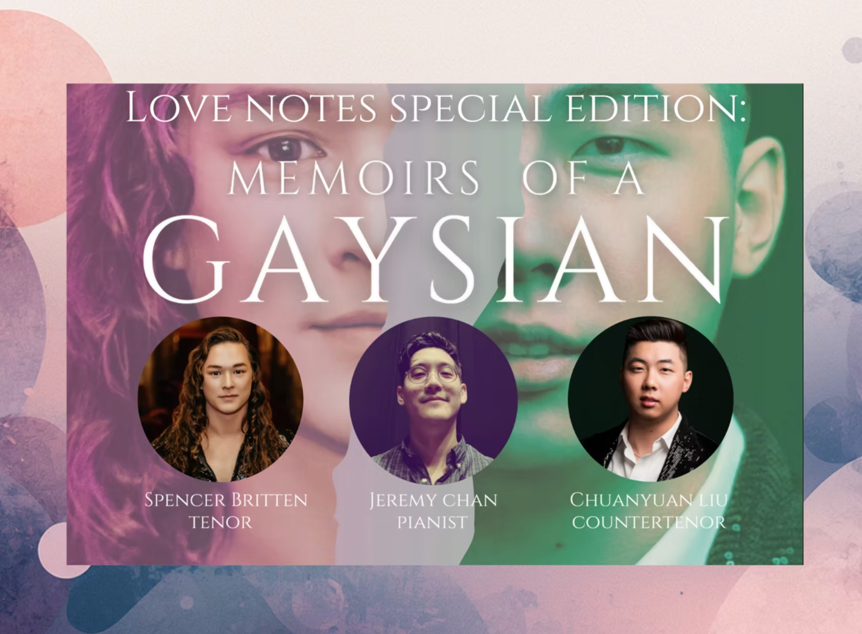 East Passyunk Opera Project - Celebrate Pride with "Love Notes Special Edition: Memoirs of a Gaysian"