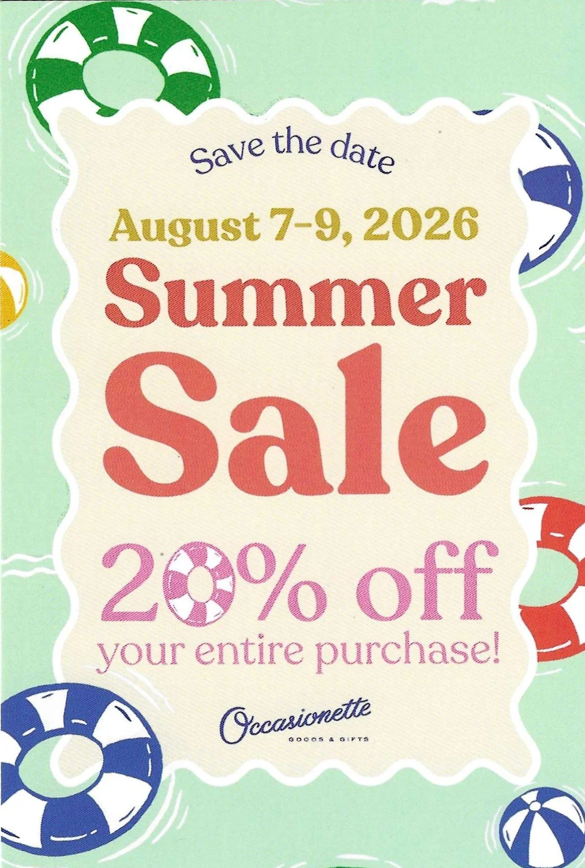 Occasionette - Summer Sale