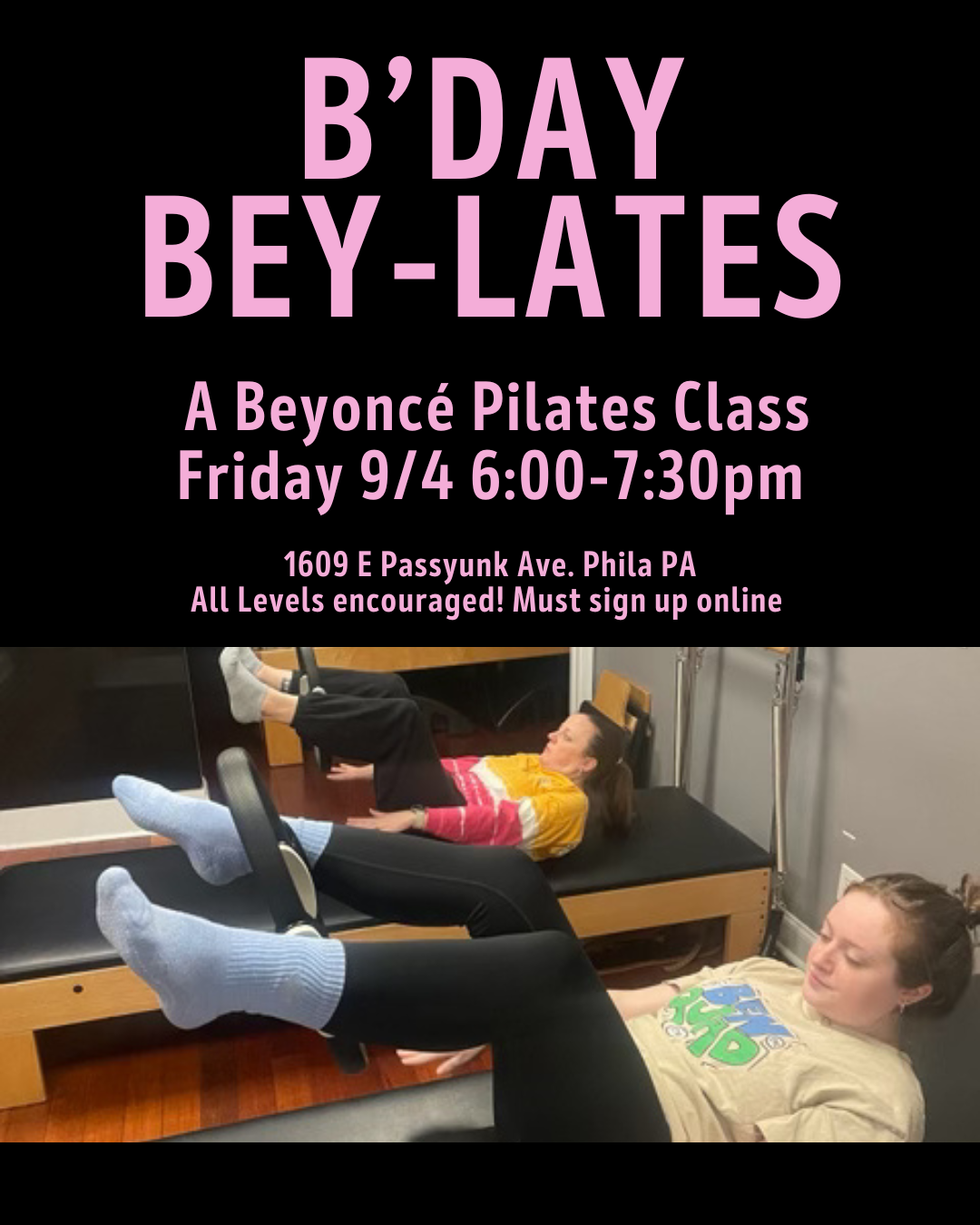 Movement Source Pilates Studio - BEY-LATES: A Beyoncé Pilates Class