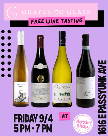 The Bottle Shop - Grapes To Glass Wine Tasting
