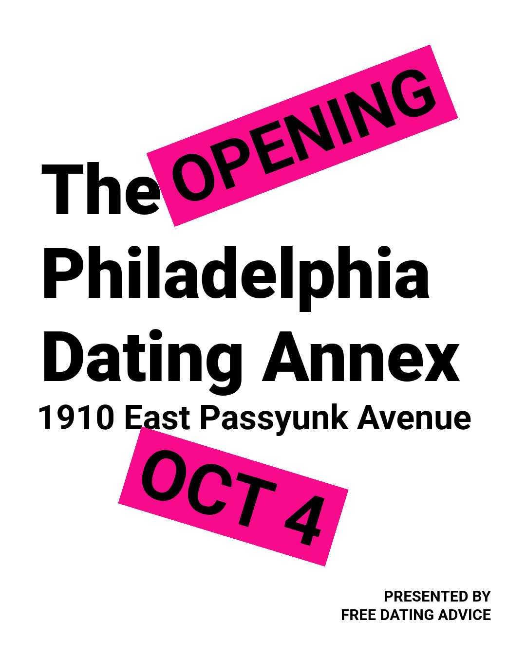 The Philadelphia Dating Annex Opening Day 