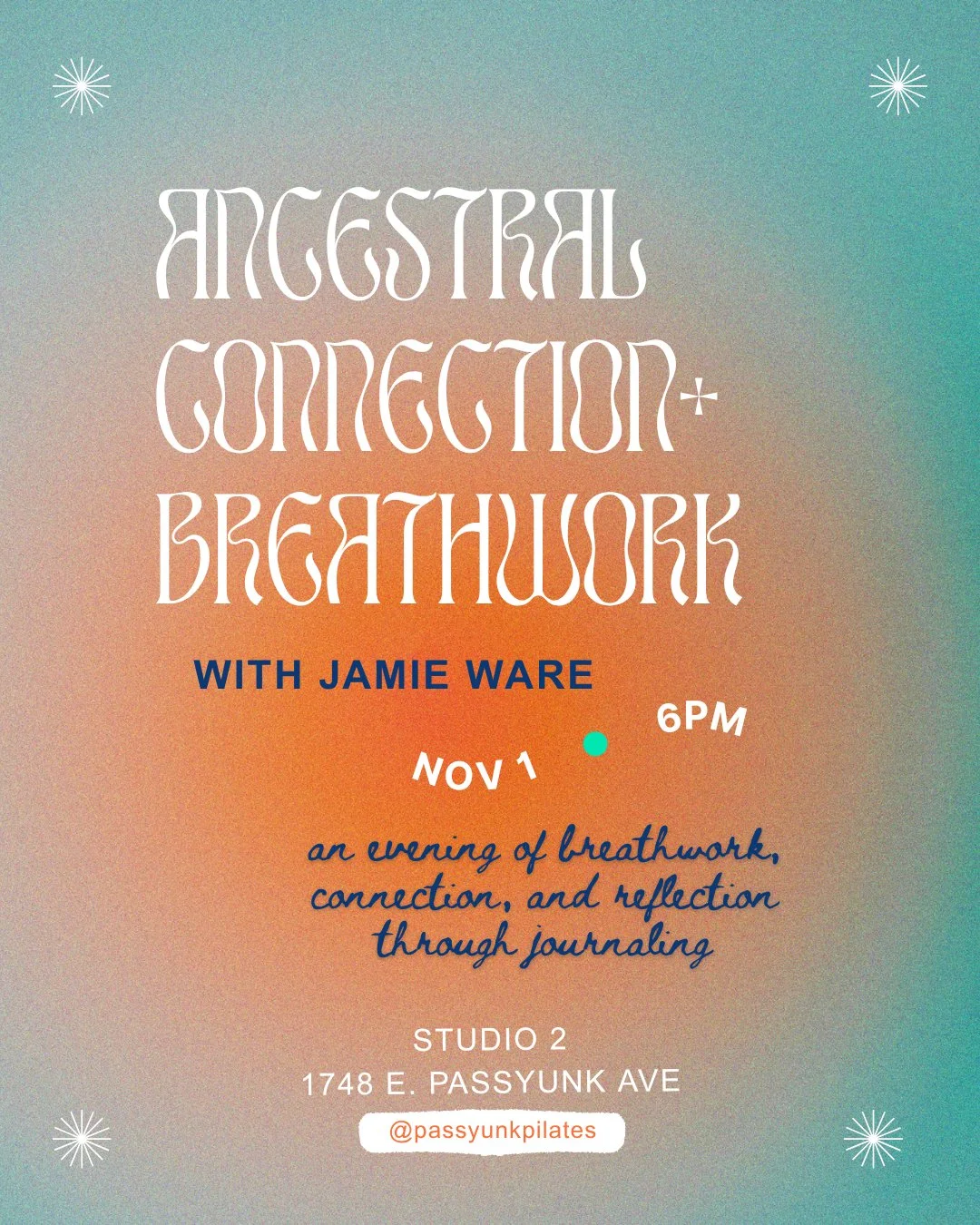 Passyunk Pilates - Ancestral Connection + Breathwork Workshop