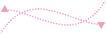 Curved dashed arrows crossing each other