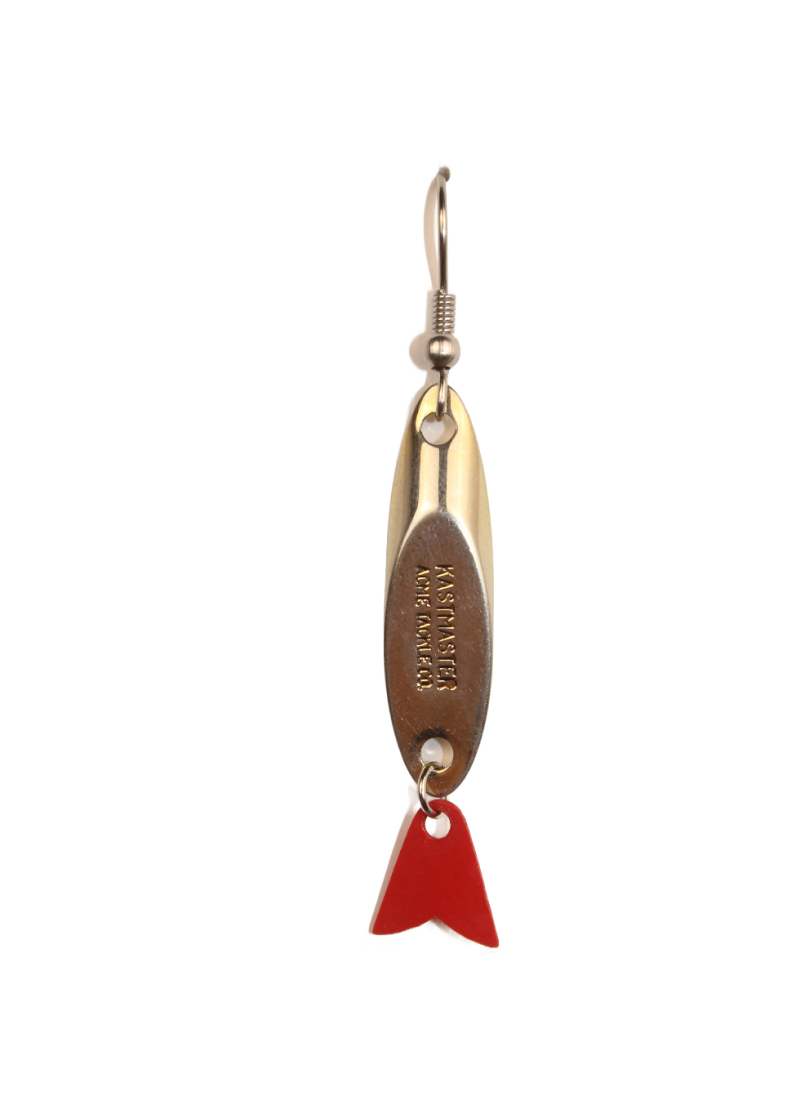 fish tail earring - single