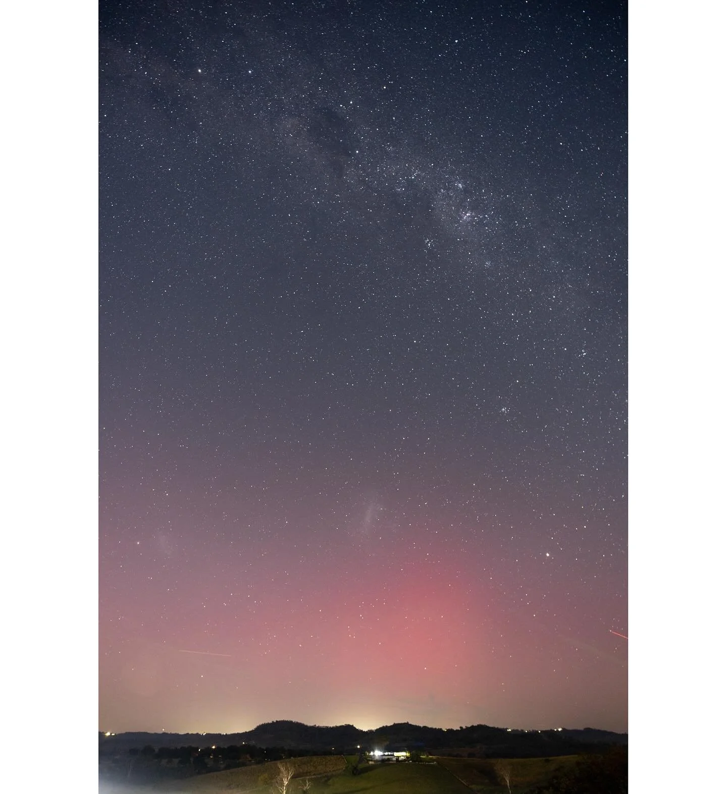 Aurora Australis, captured from Mount Hunter NSW. 

An incredible feeling to see, capture and feel these events.