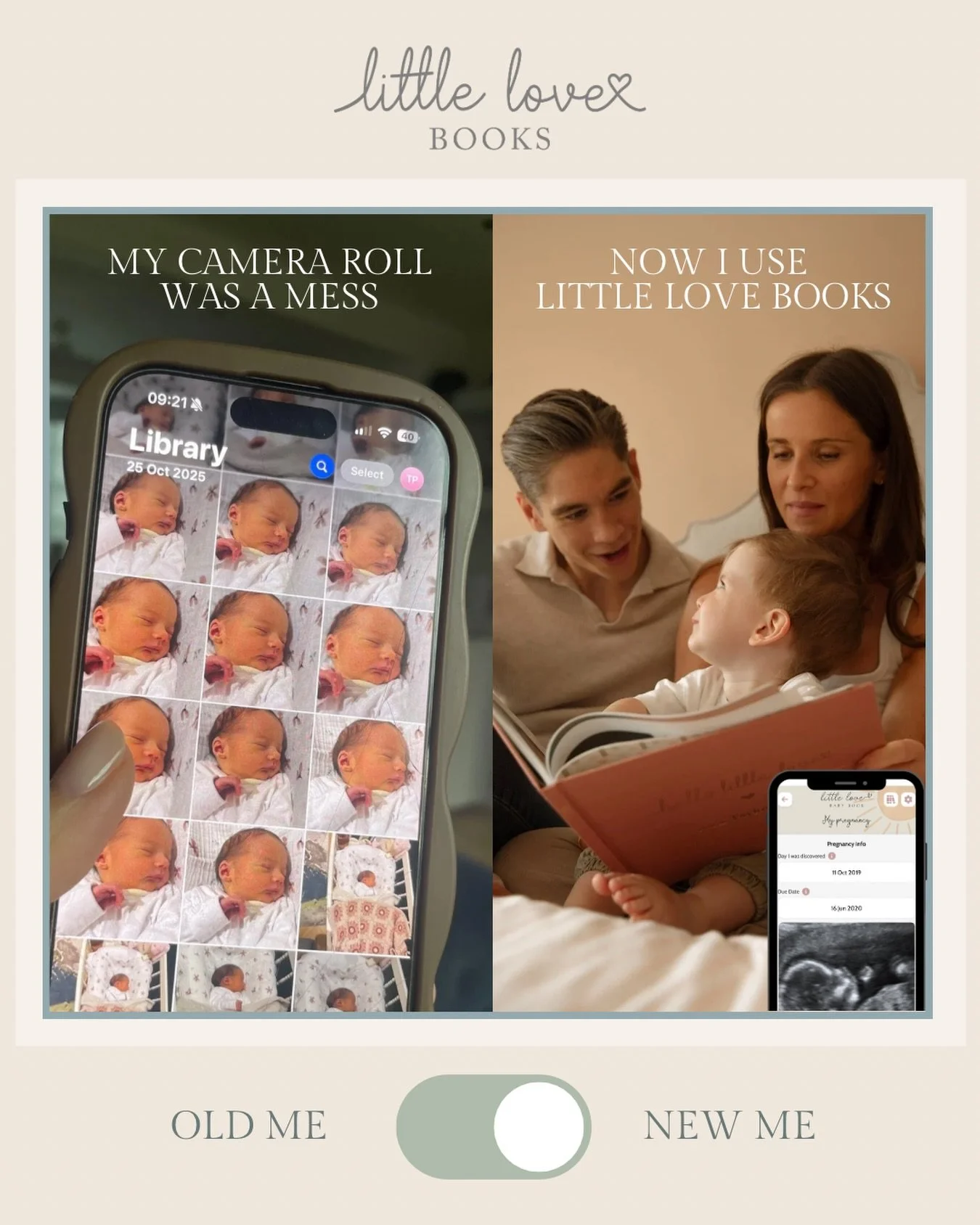 If your camera roll is chaos but your heart is full&hellip; you&rsquo;re in the right place 🫶

Little Love Books turns memories into something you can actually hold.

Ready for the organised mum era? Tap link in bio to start your first book for free