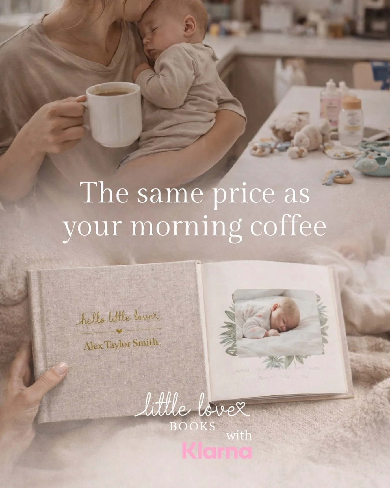 For the cost of one coffee a day, you can turn your baby&rsquo;s photos and memories into a forever keepsake ☕️📖🍼💞

With flexible Klarna payments, there&rsquo;s no big upfront cost, just beautiful memories made simple&hellip;

Start your book toda