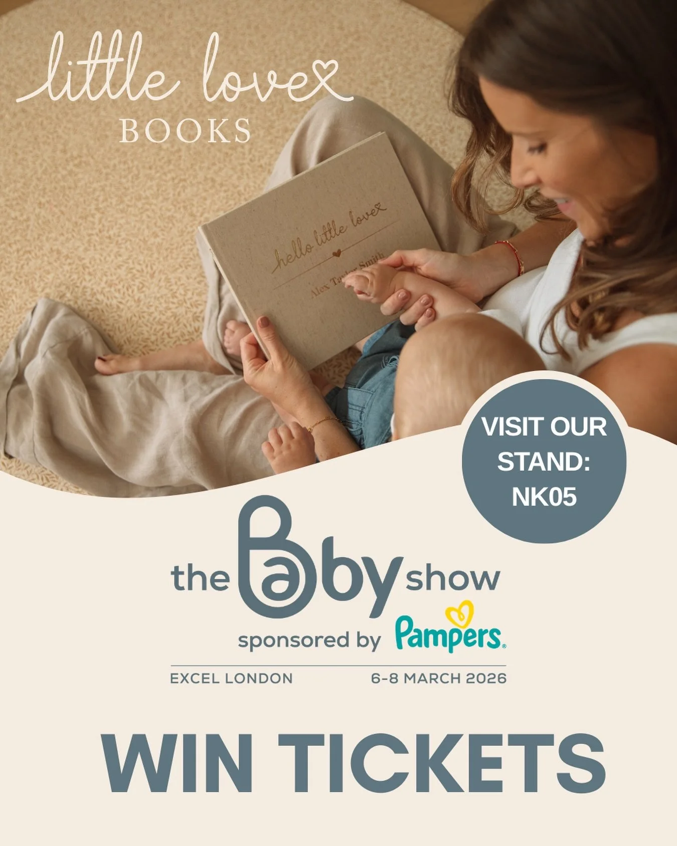 🎟✨ GIVEAWAY ALERT! WIN TICKETS TO THE BABY SHOW 2026 ✨🎟

Little Love Books will be exhibiting at @thebabyshowofficial at EXCEL London (6&ndash;8 March) and to celebrate, we&rsquo;re giving away 2 pairs of tickets for you and a special someone to jo